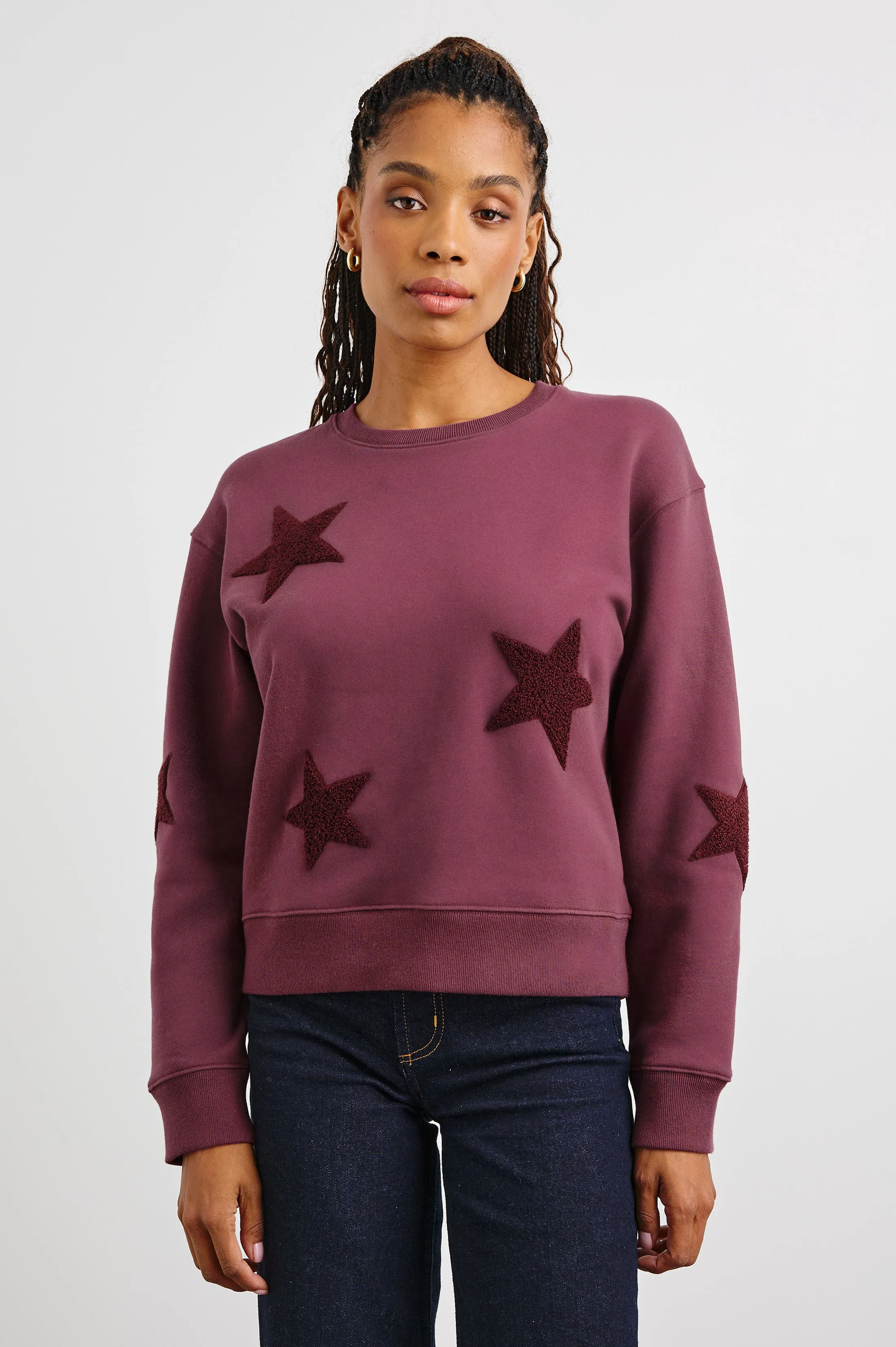 SONIA SWEATSHIRT - BURGUNDY Rails