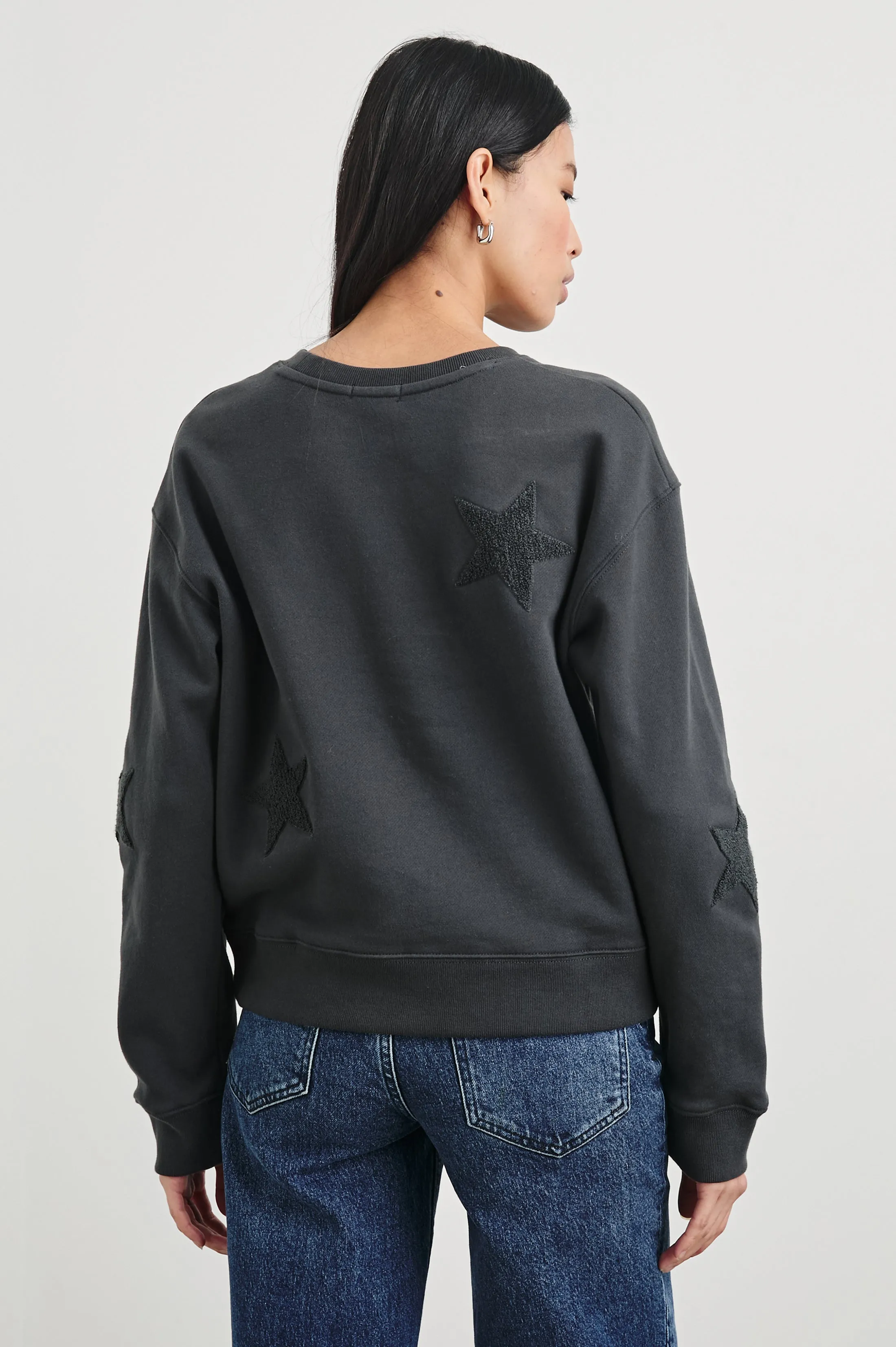 SONIA SWEATSHIRT - WASHED BLACK Rails