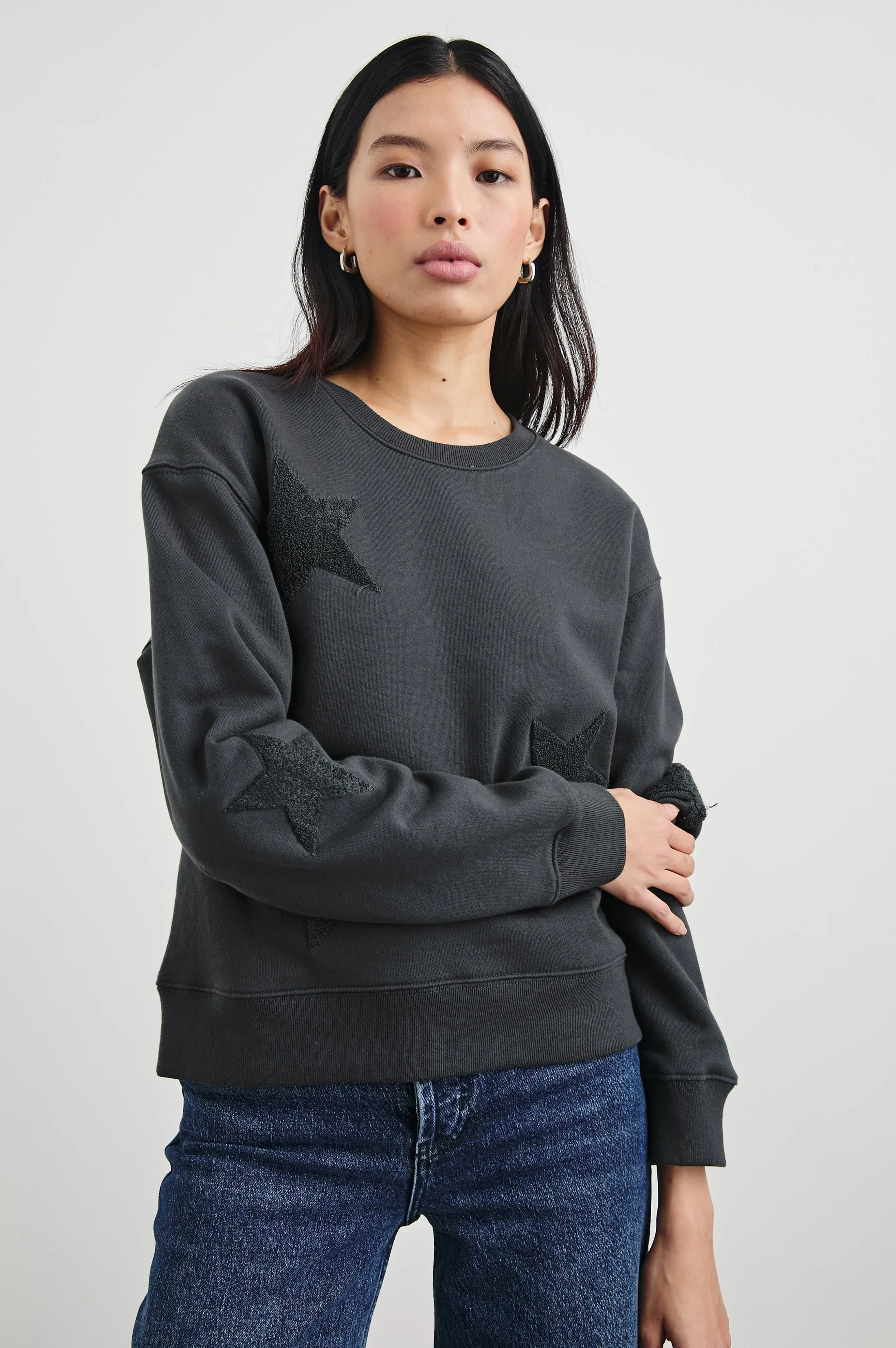 SONIA SWEATSHIRT - WASHED BLACK Rails