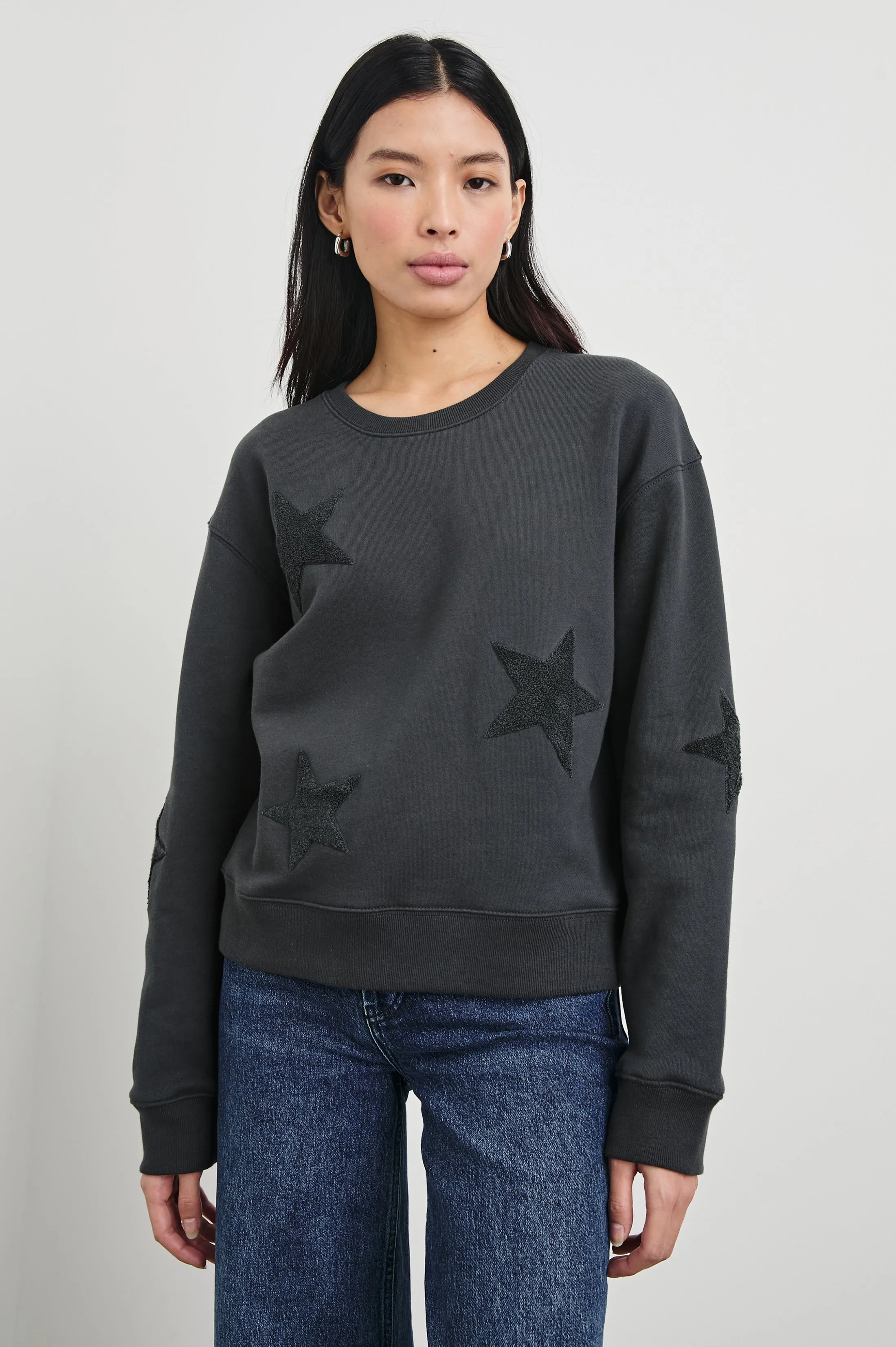 SONIA SWEATSHIRT - WASHED BLACK Rails