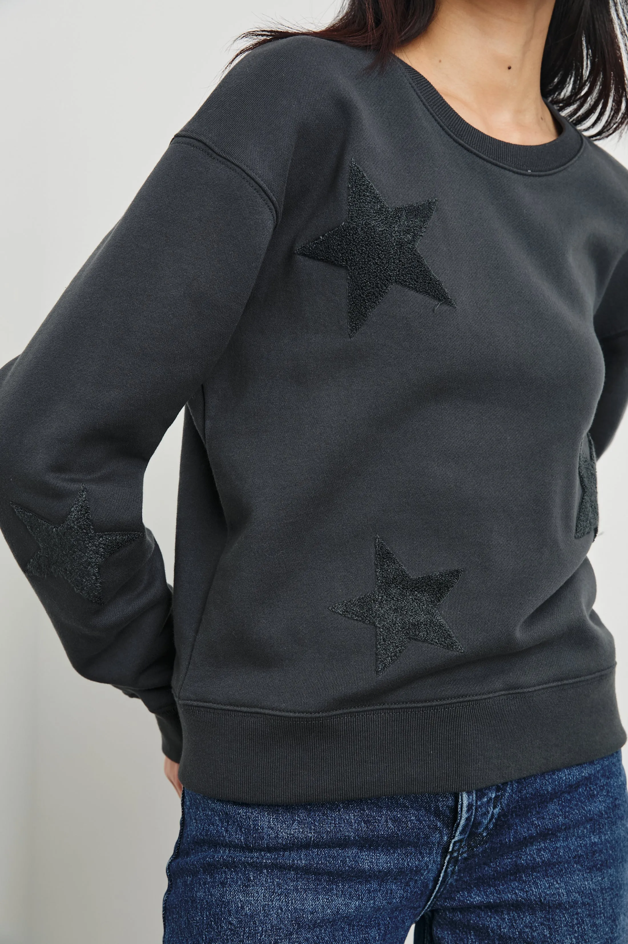SONIA SWEATSHIRT - WASHED BLACK Rails