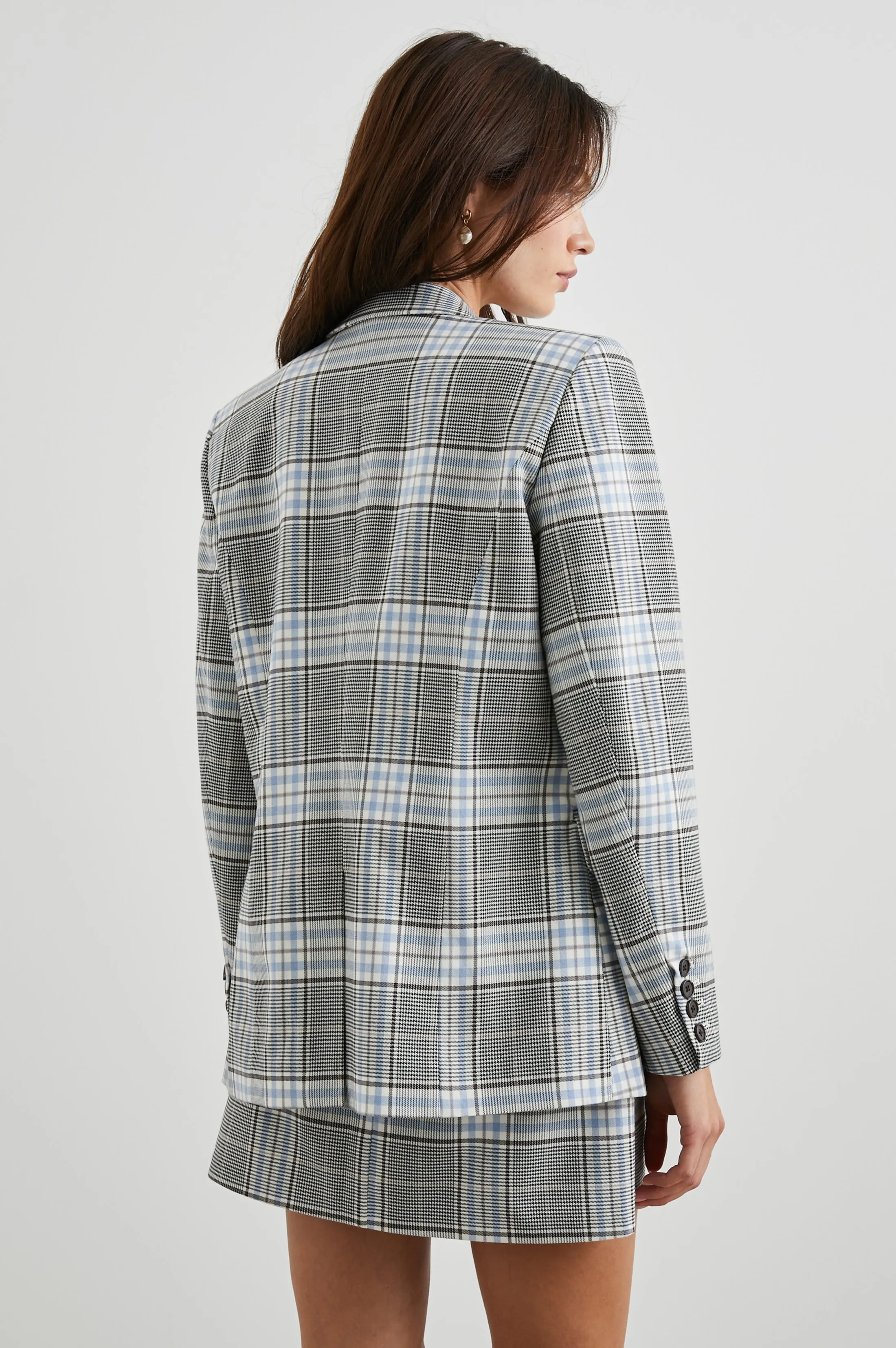 STANTON BLAZER - COCOA SKY CHECK Rails
