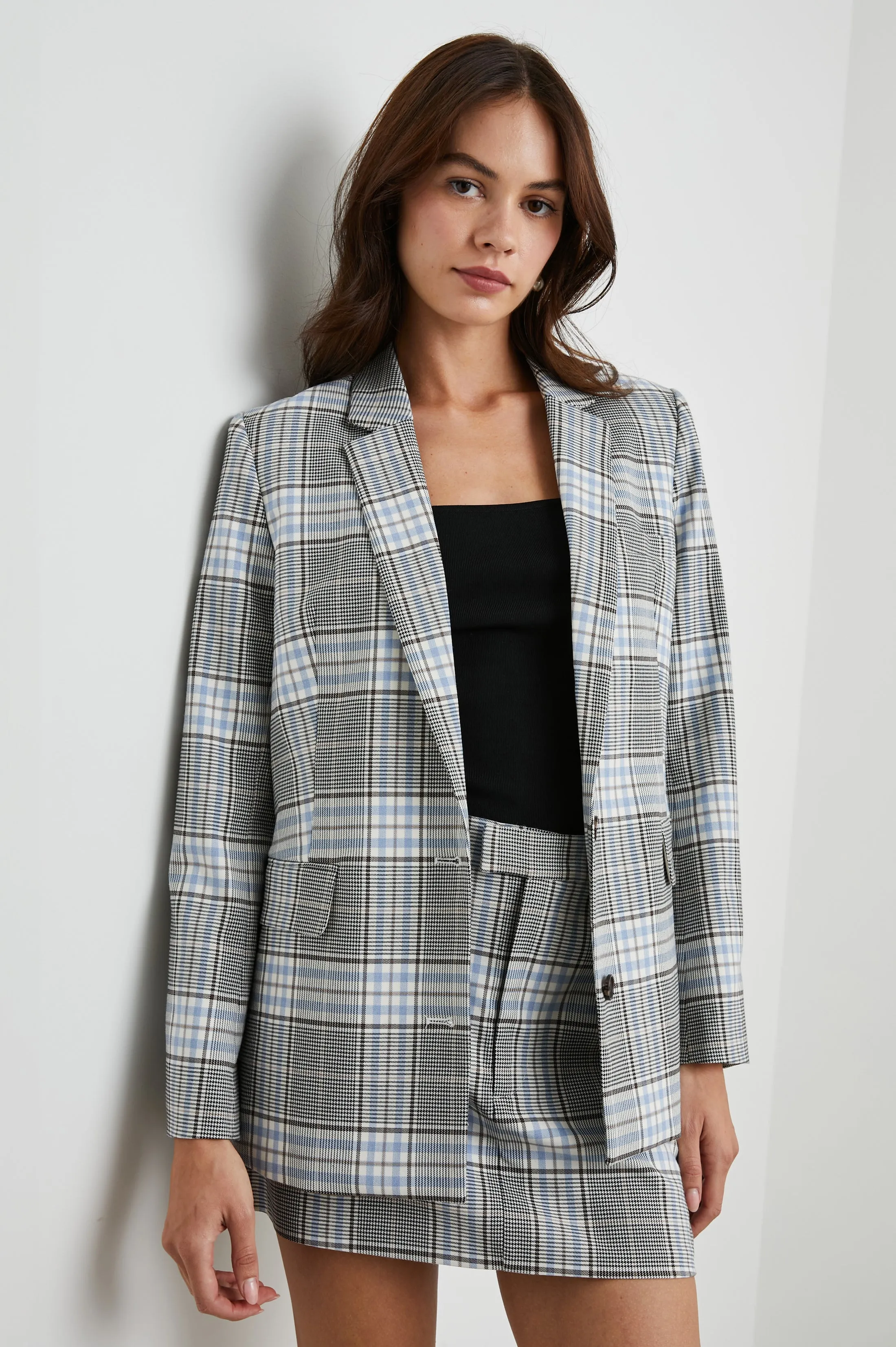 STANTON BLAZER - COCOA SKY CHECK Rails
