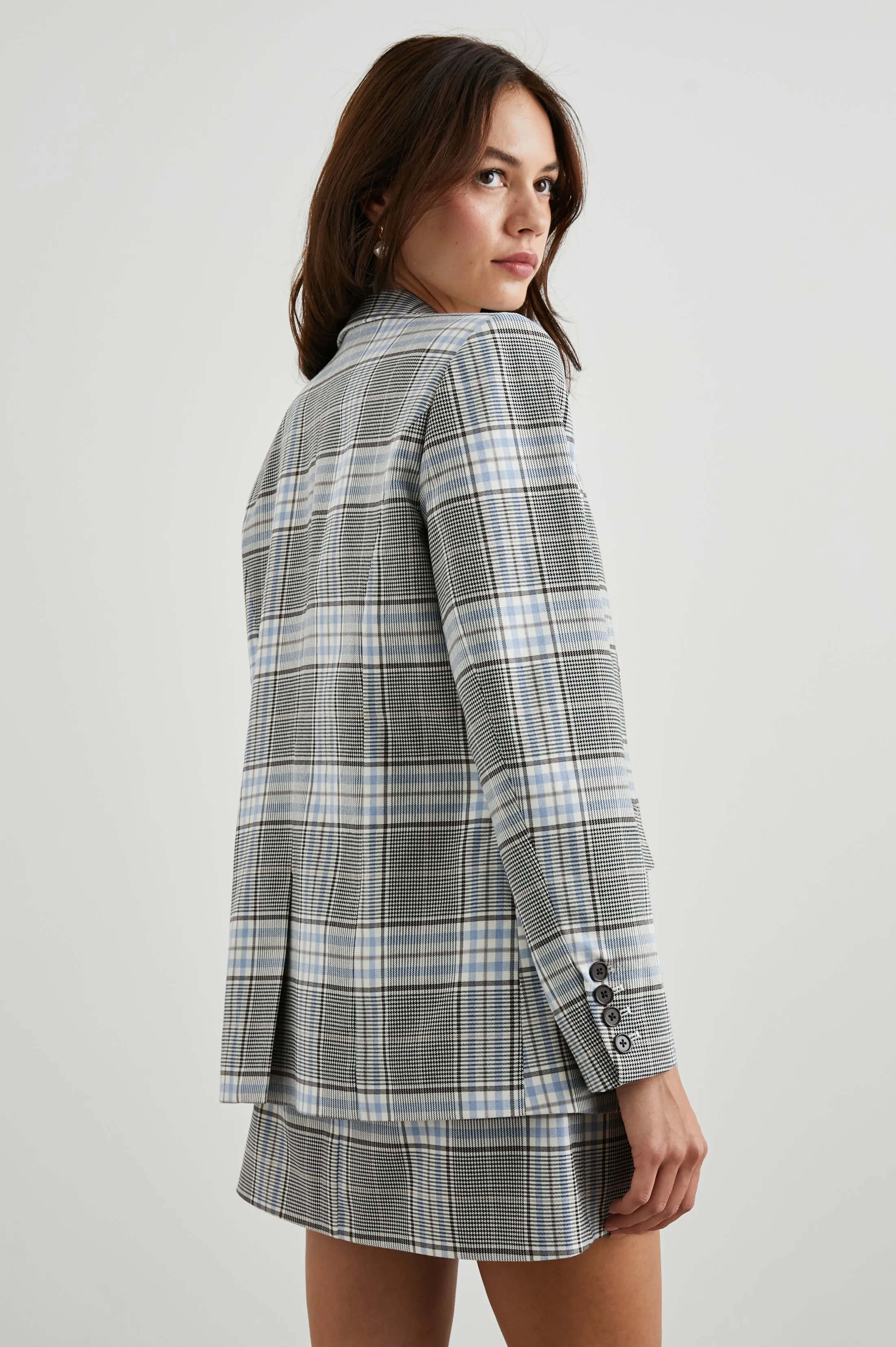 STANTON BLAZER - COCOA SKY CHECK Rails