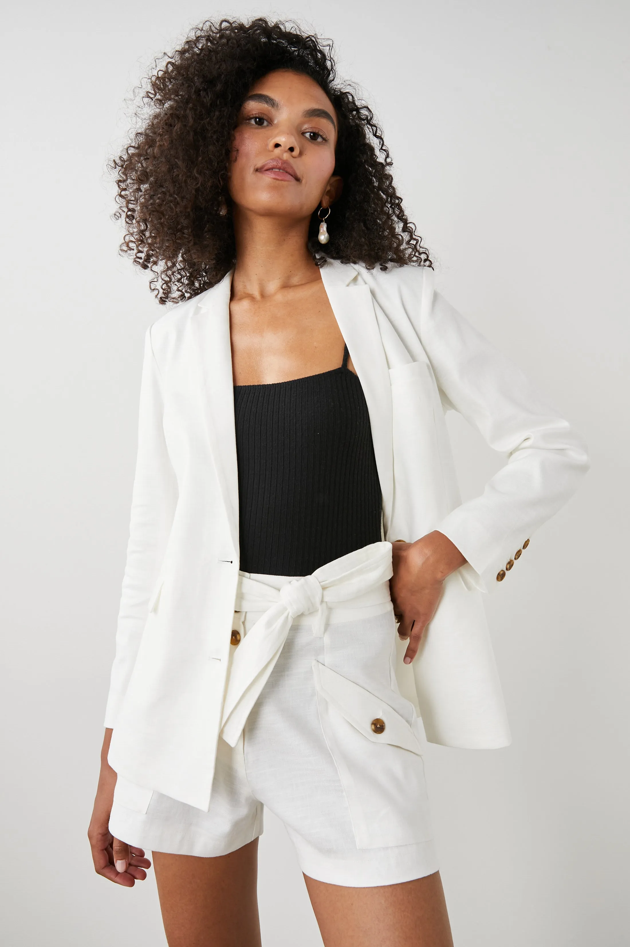 STANTON BLAZER - CREME Rails