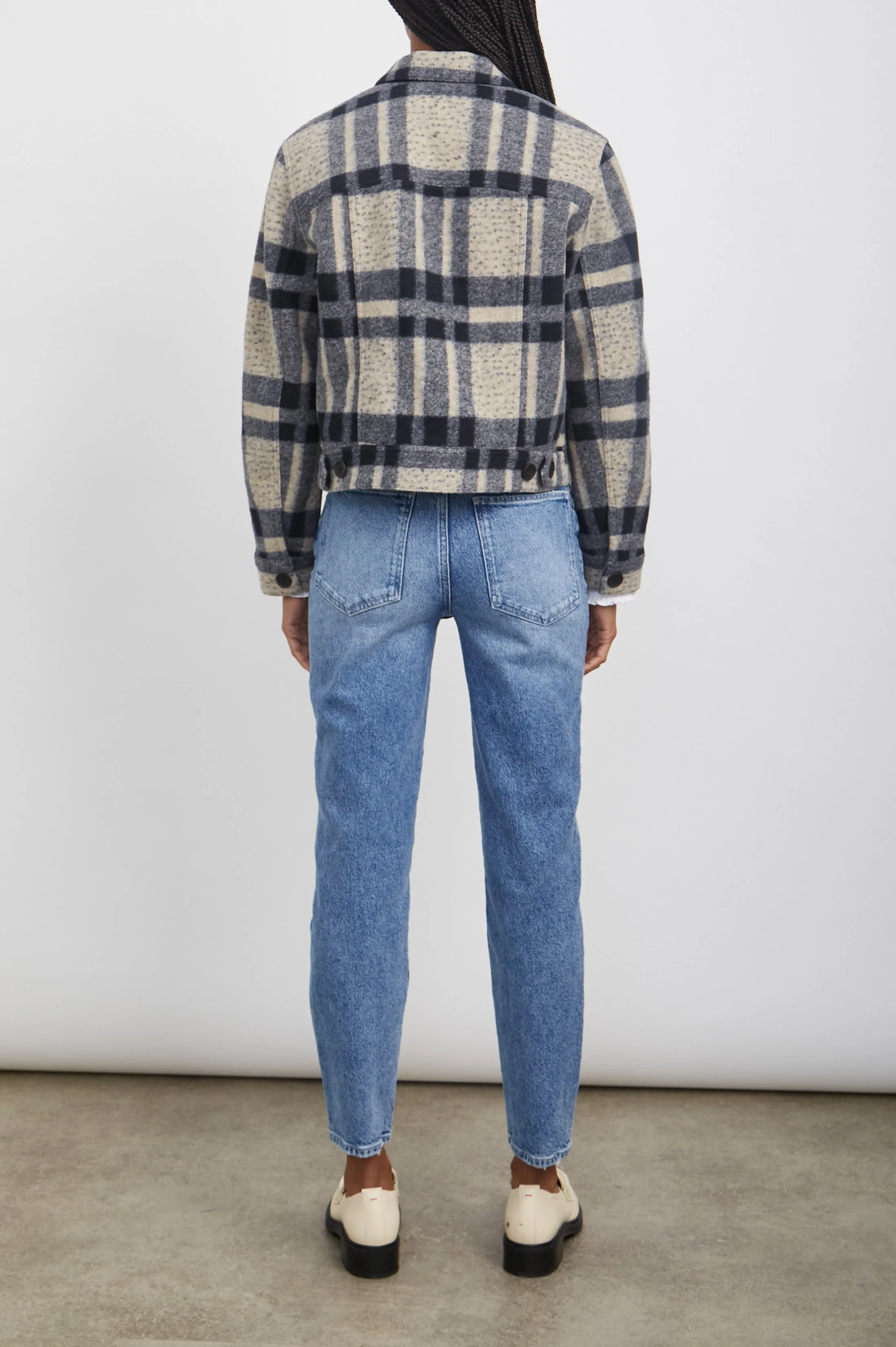 STEFFI JACKET - TAN PACIFIC CHECK Rails
