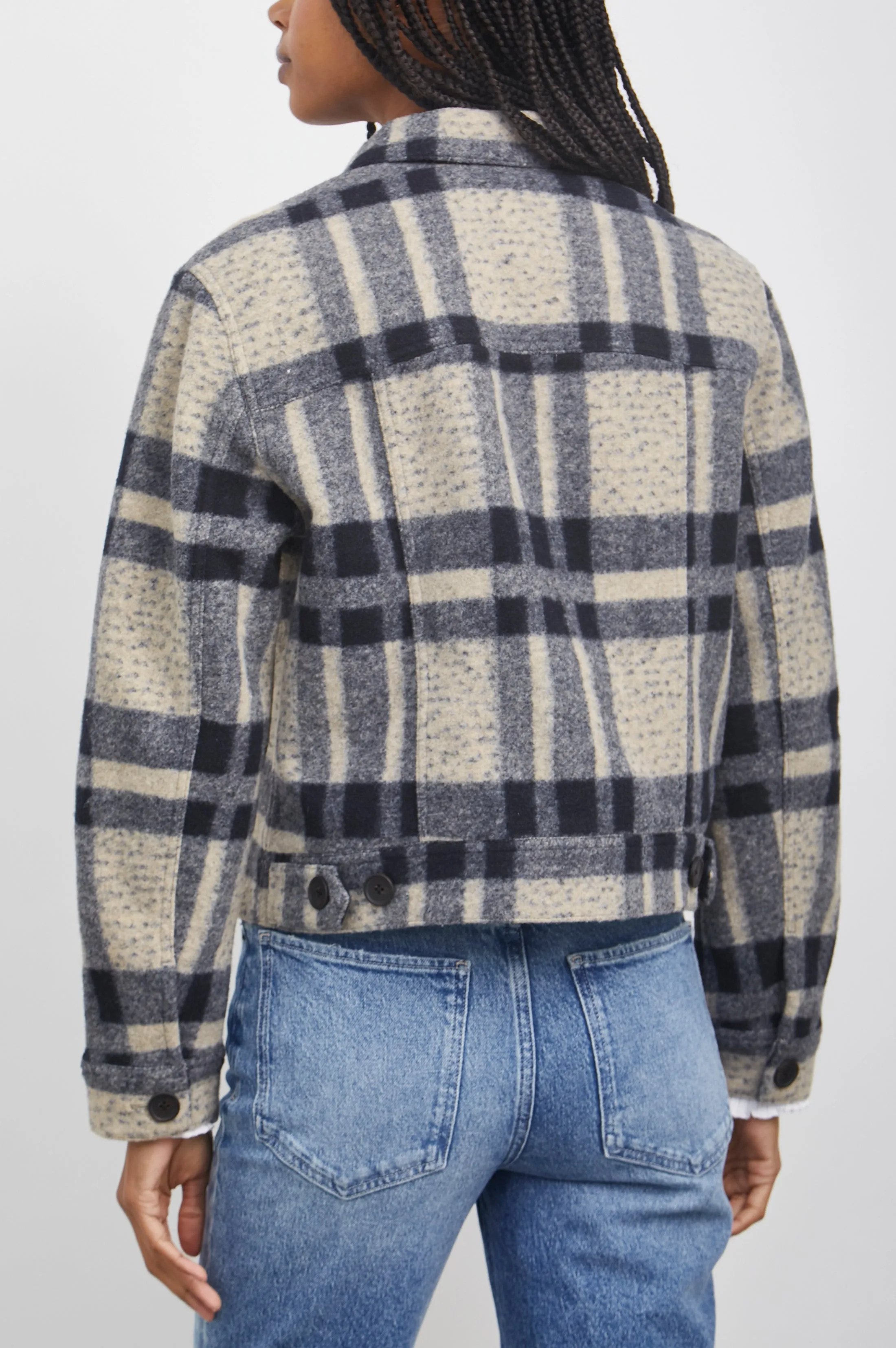 STEFFI JACKET - TAN PACIFIC CHECK Rails