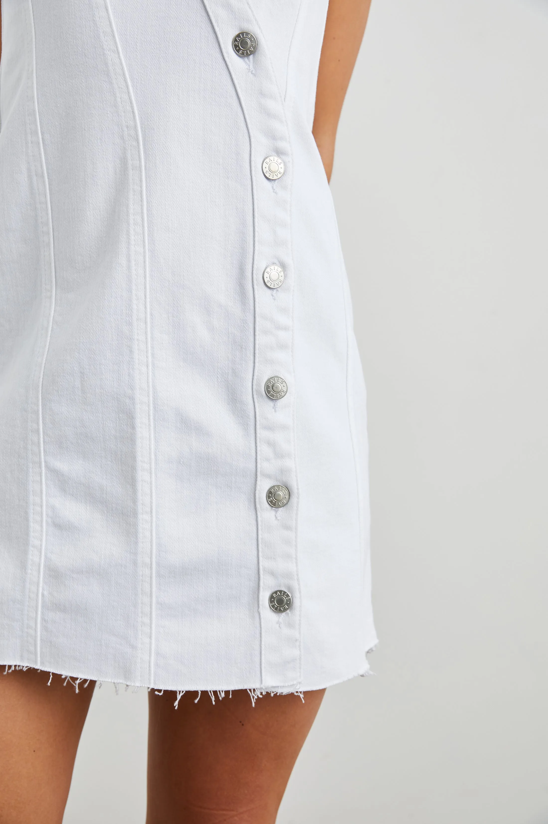 STRAND DRESS - SALT WHITE Rails