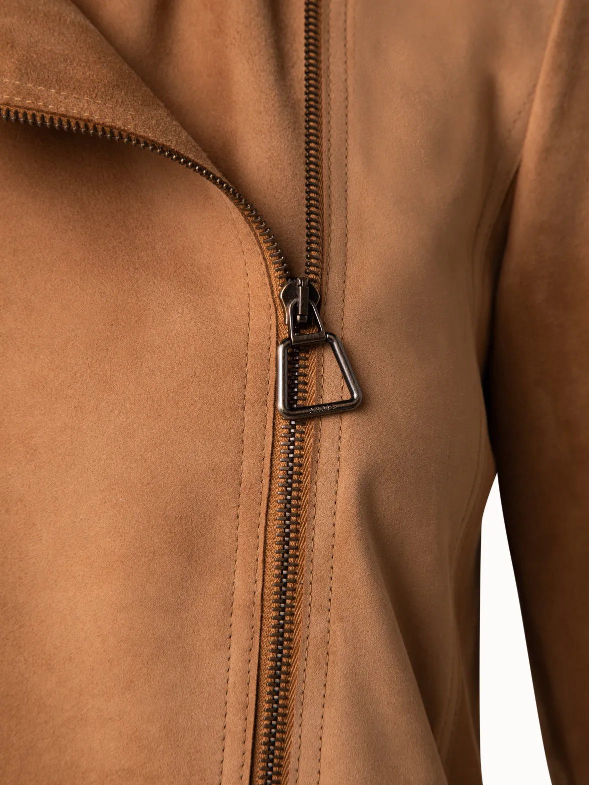 Suede Motorbike Jacket Akris