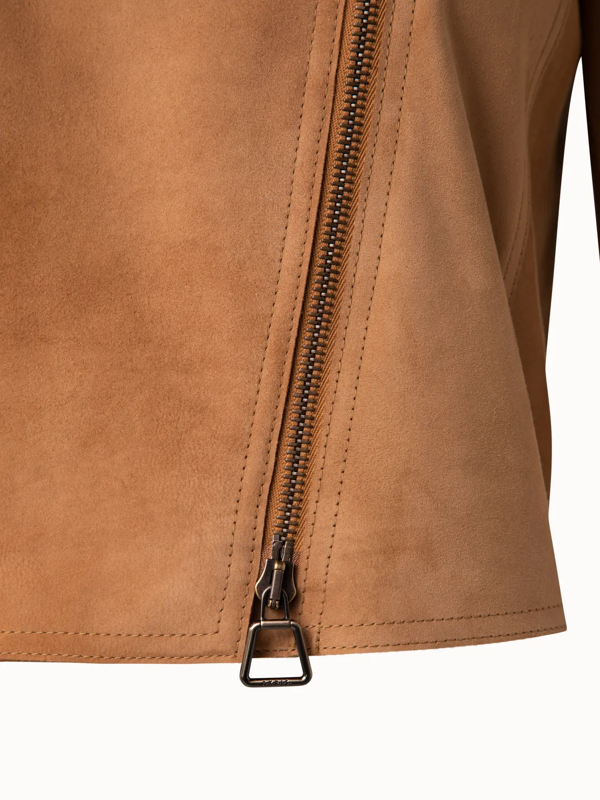 Suede Motorbike Jacket Akris