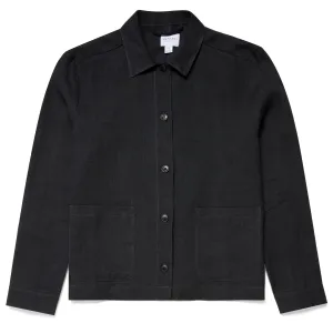 Sunspel Womens Twin Pocket Jacket Black