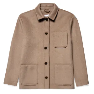 Sunspel Womens Twin Pocket Jacket Light Camel