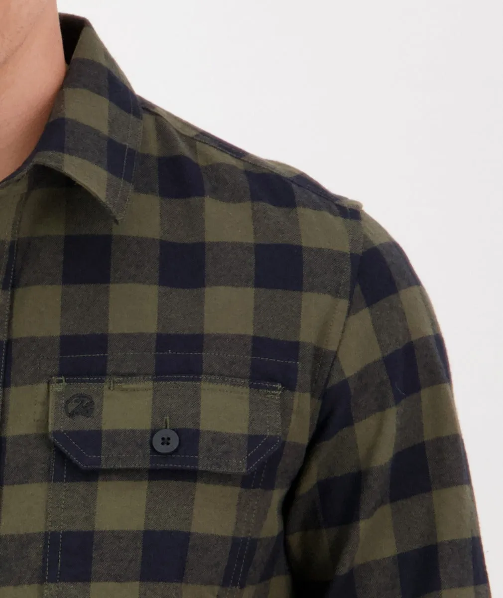Swanndri - Taranaki Tailor Shirt - Olive Navy