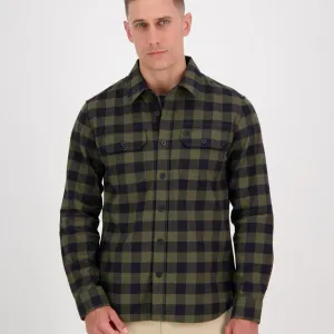 Swanndri - Taranaki Tailor Shirt - Olive Navy
