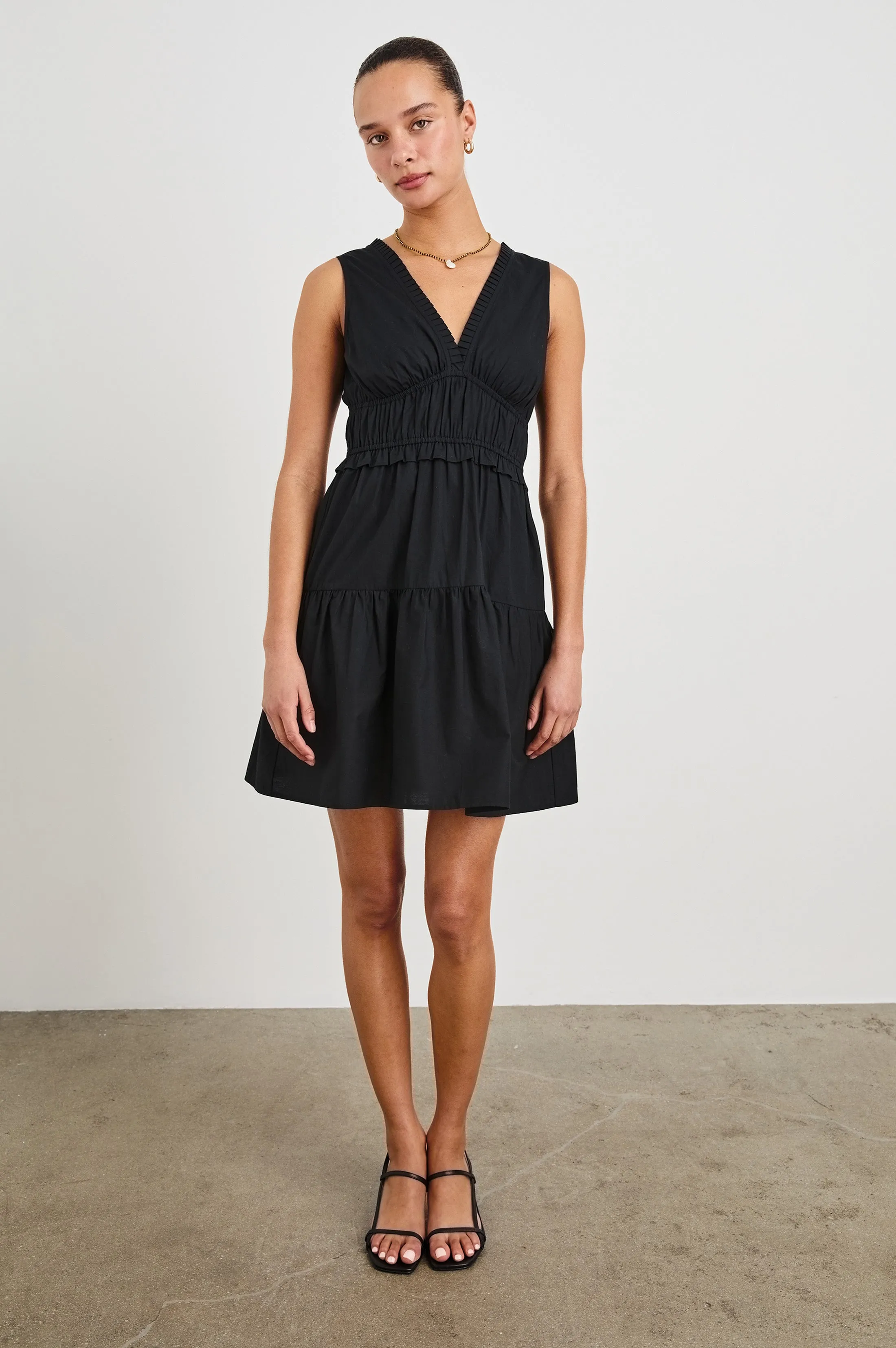 TALULAH DRESS - BLACK Rails