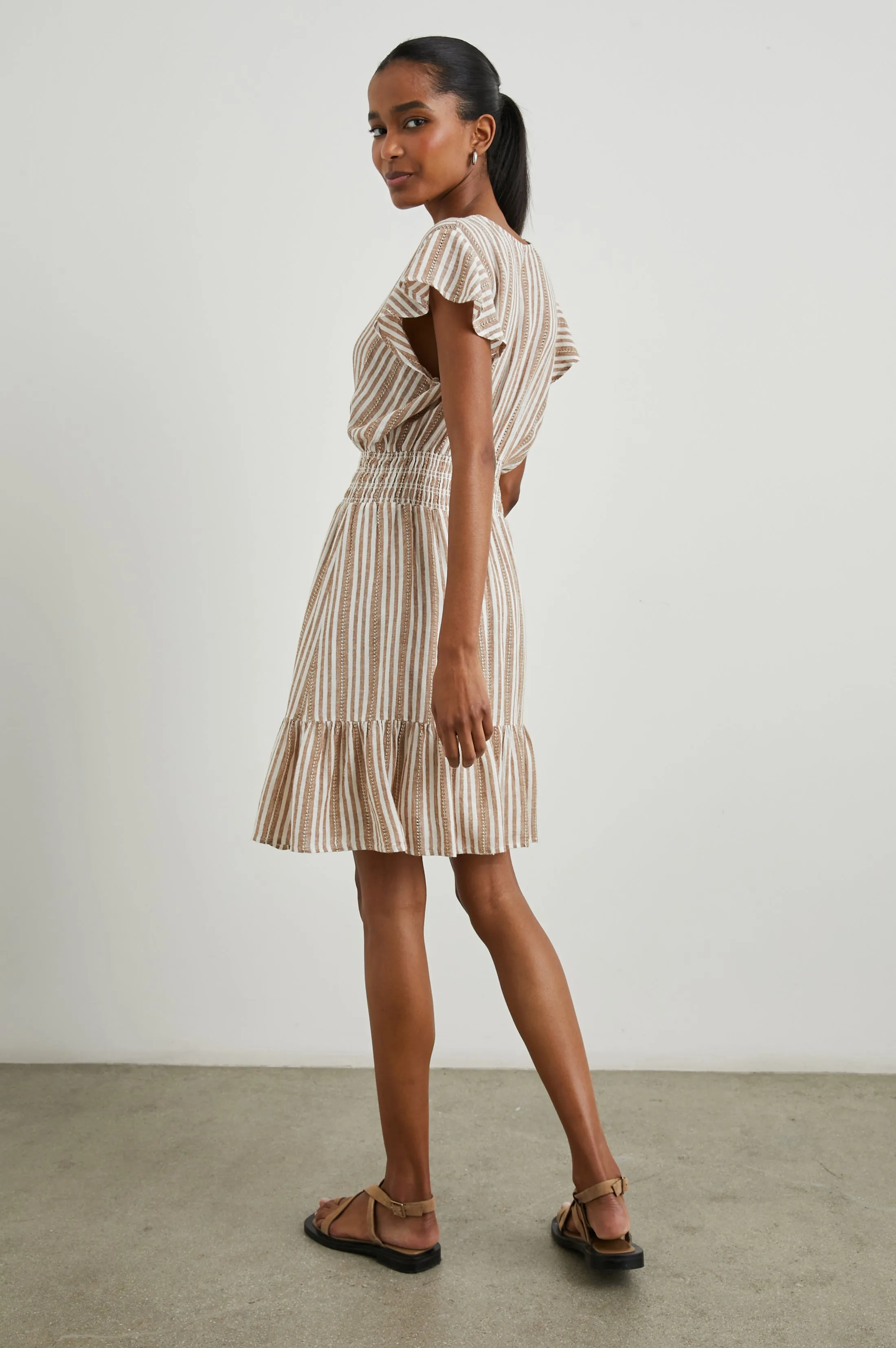TARA DRESS - PALO SANTO STRIPE Rails