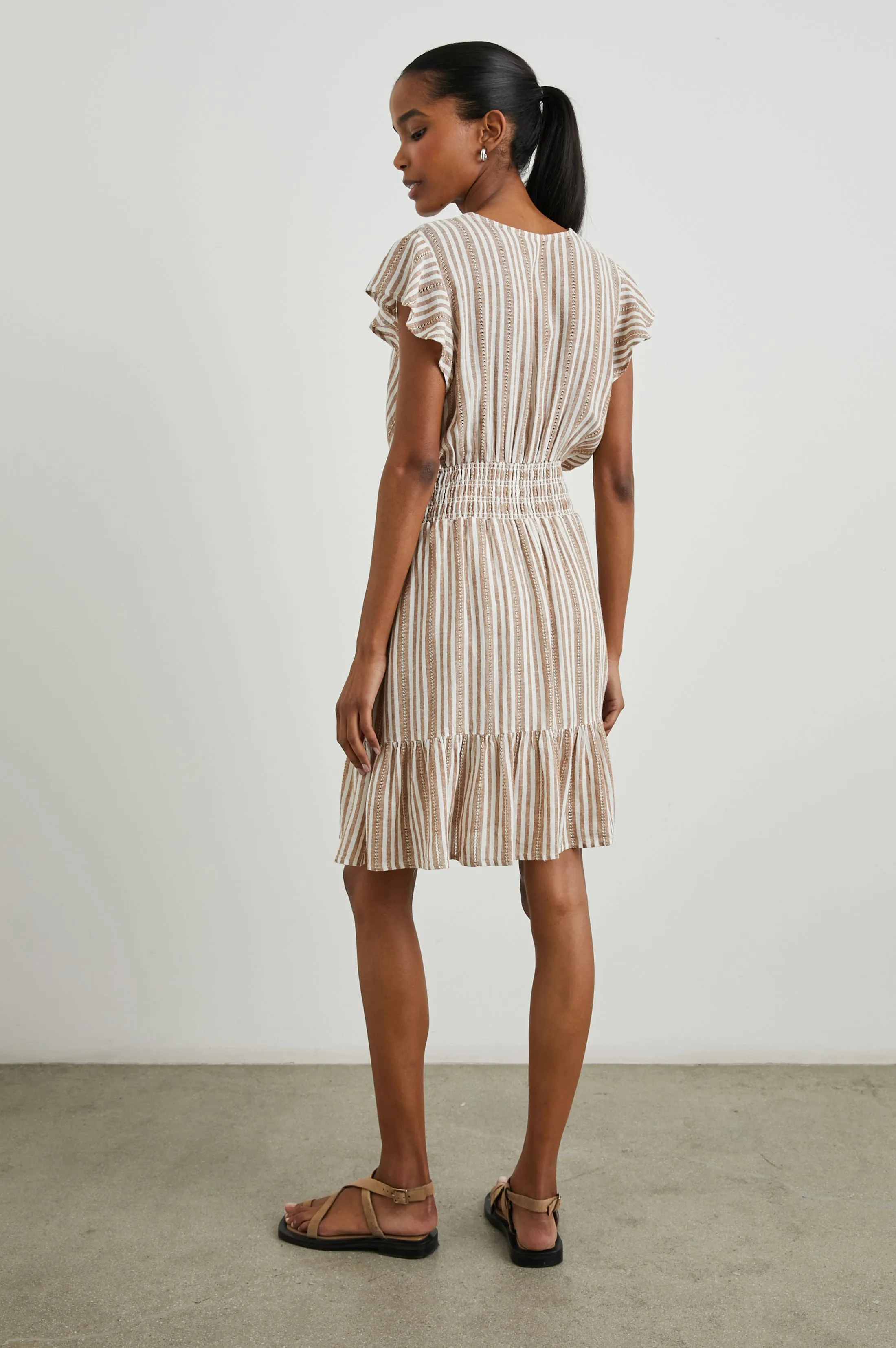 TARA DRESS - PALO SANTO STRIPE Rails