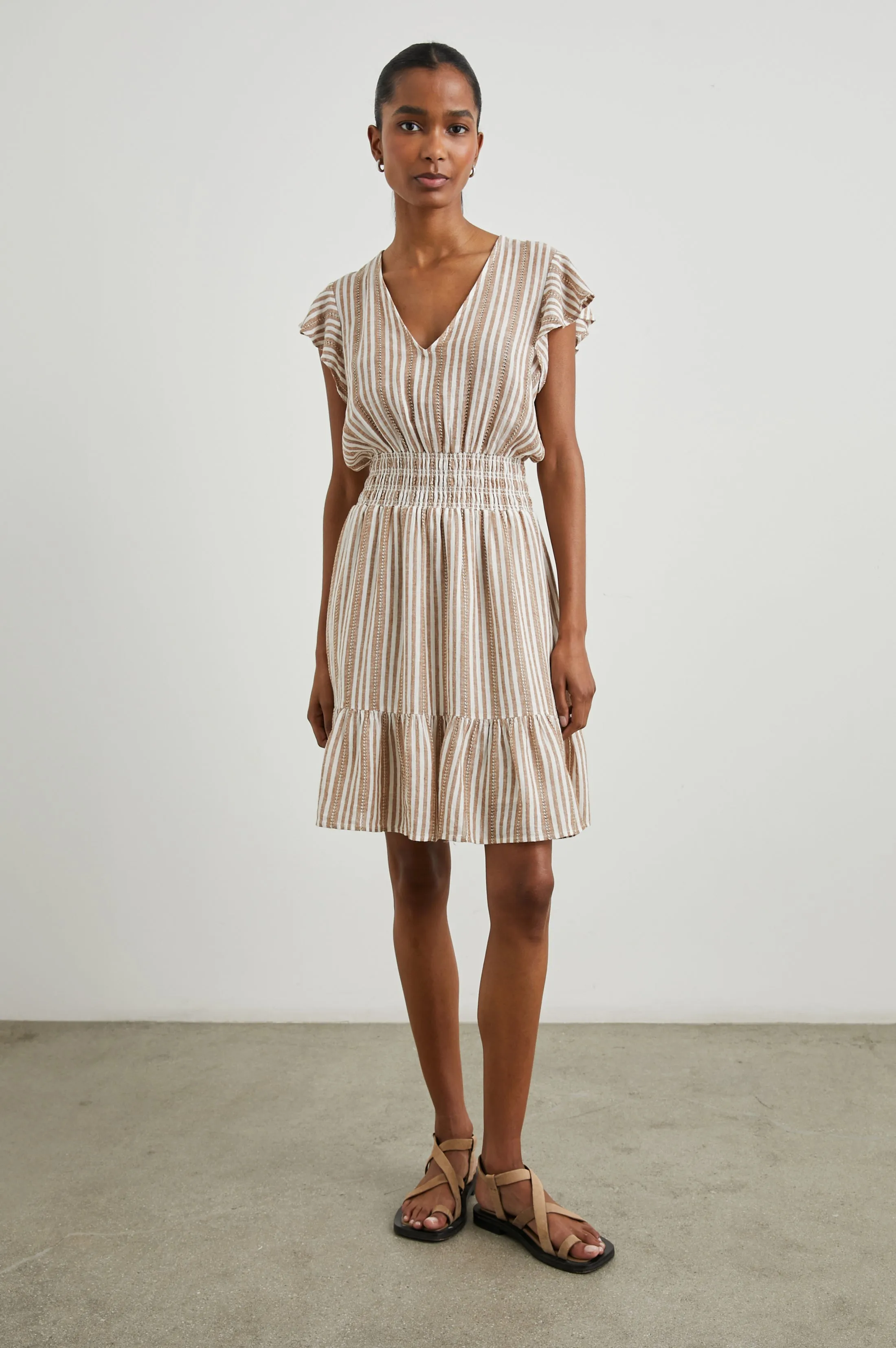 TARA DRESS - PALO SANTO STRIPE Rails