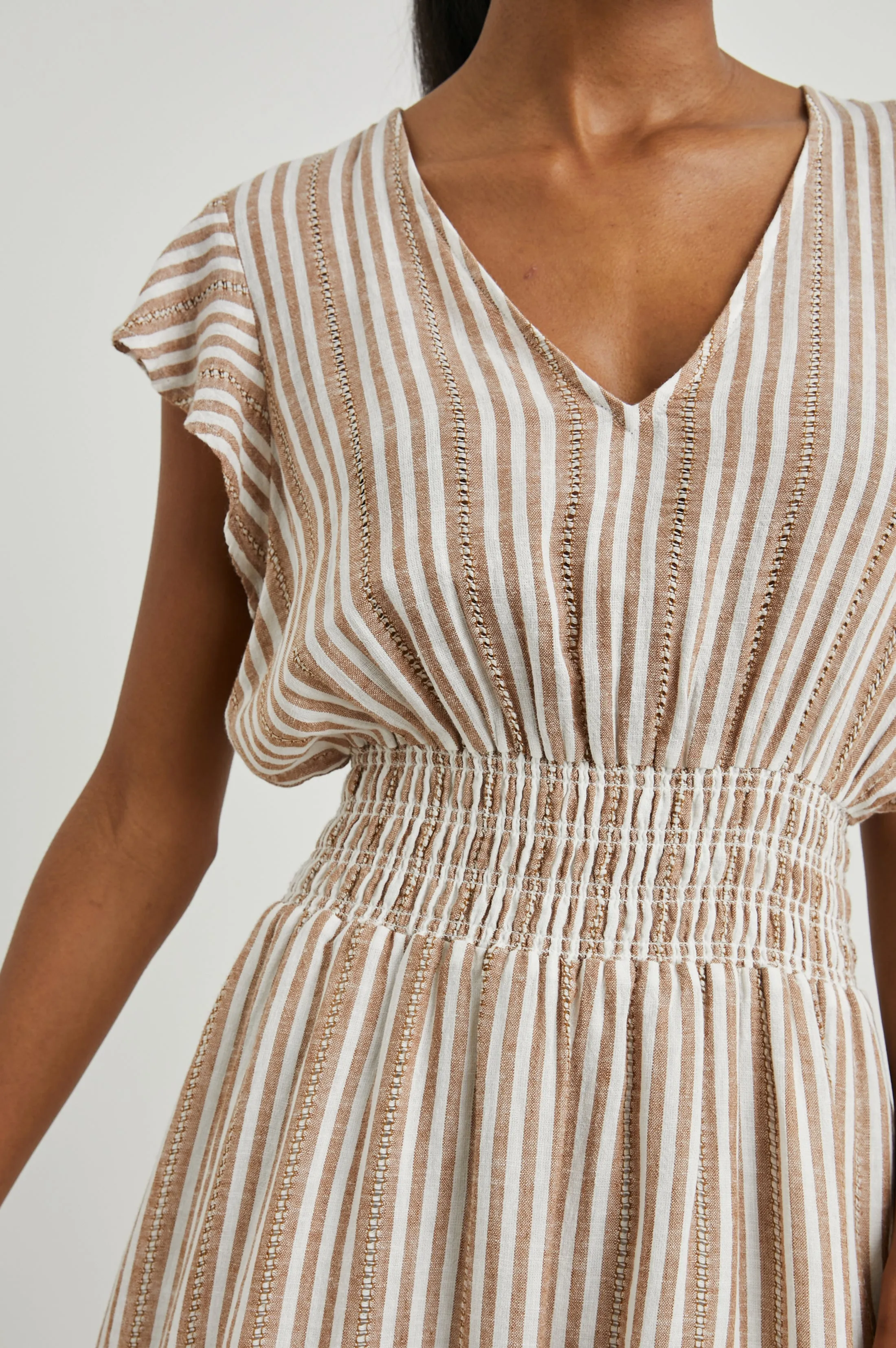 TARA DRESS - PALO SANTO STRIPE Rails