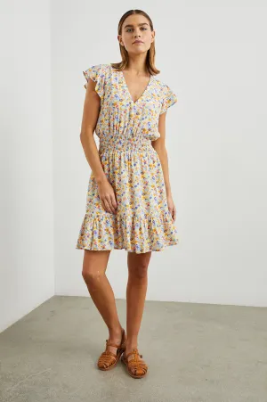 TARA DRESS - PAPAYA FLOWERS Rails