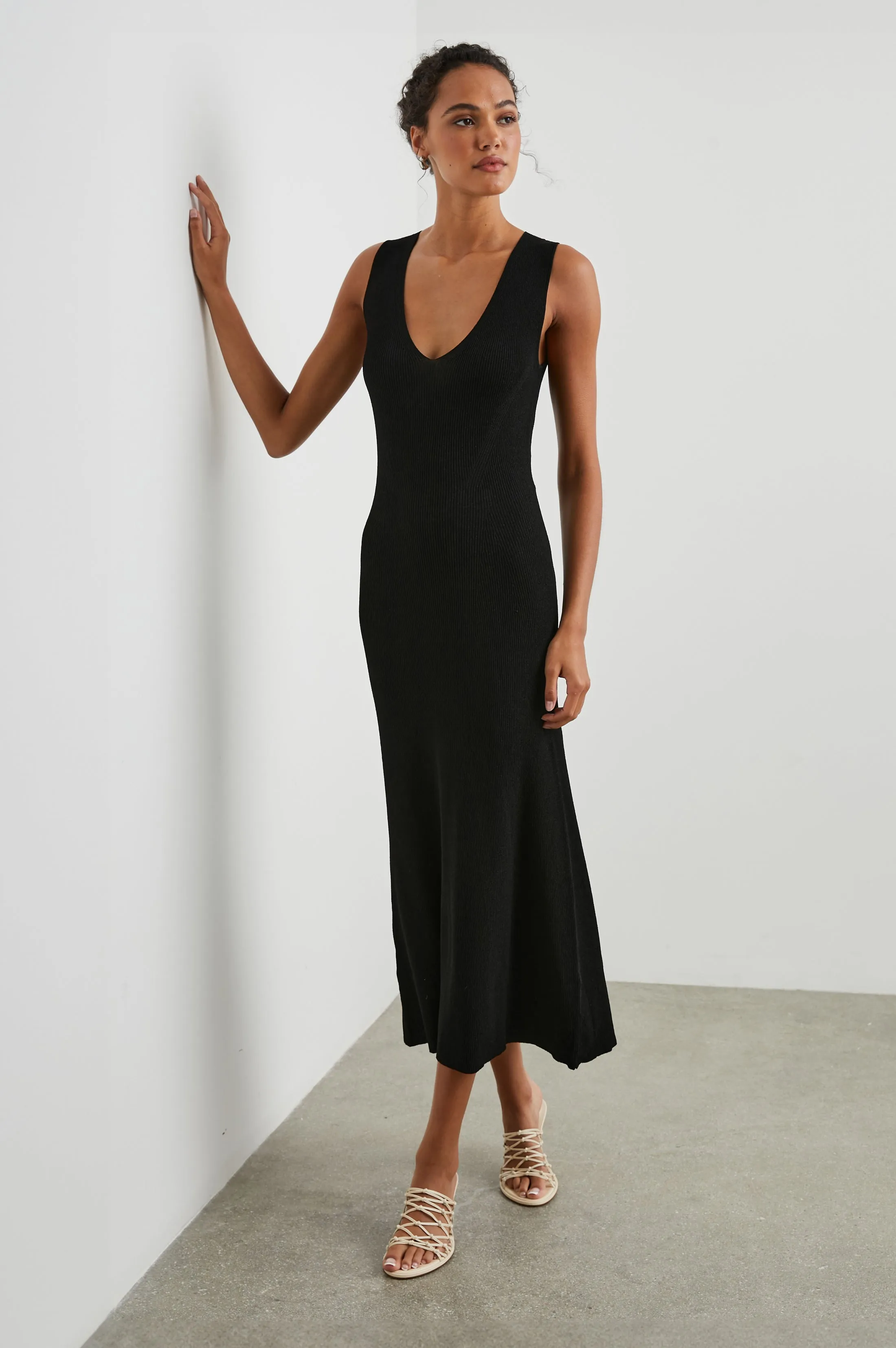 TEAGAN DRESS - BLACK Rails