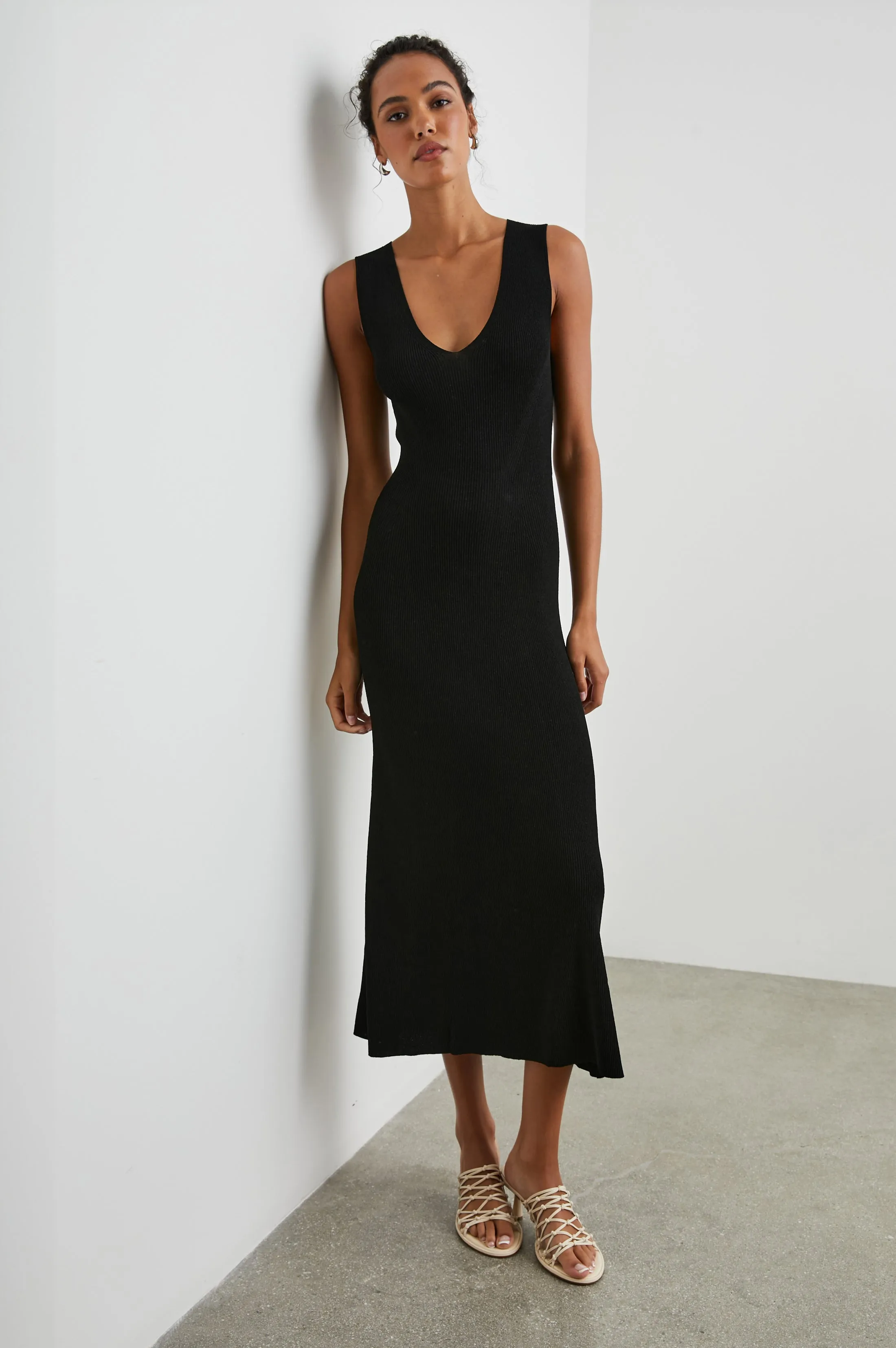 TEAGAN DRESS - BLACK Rails