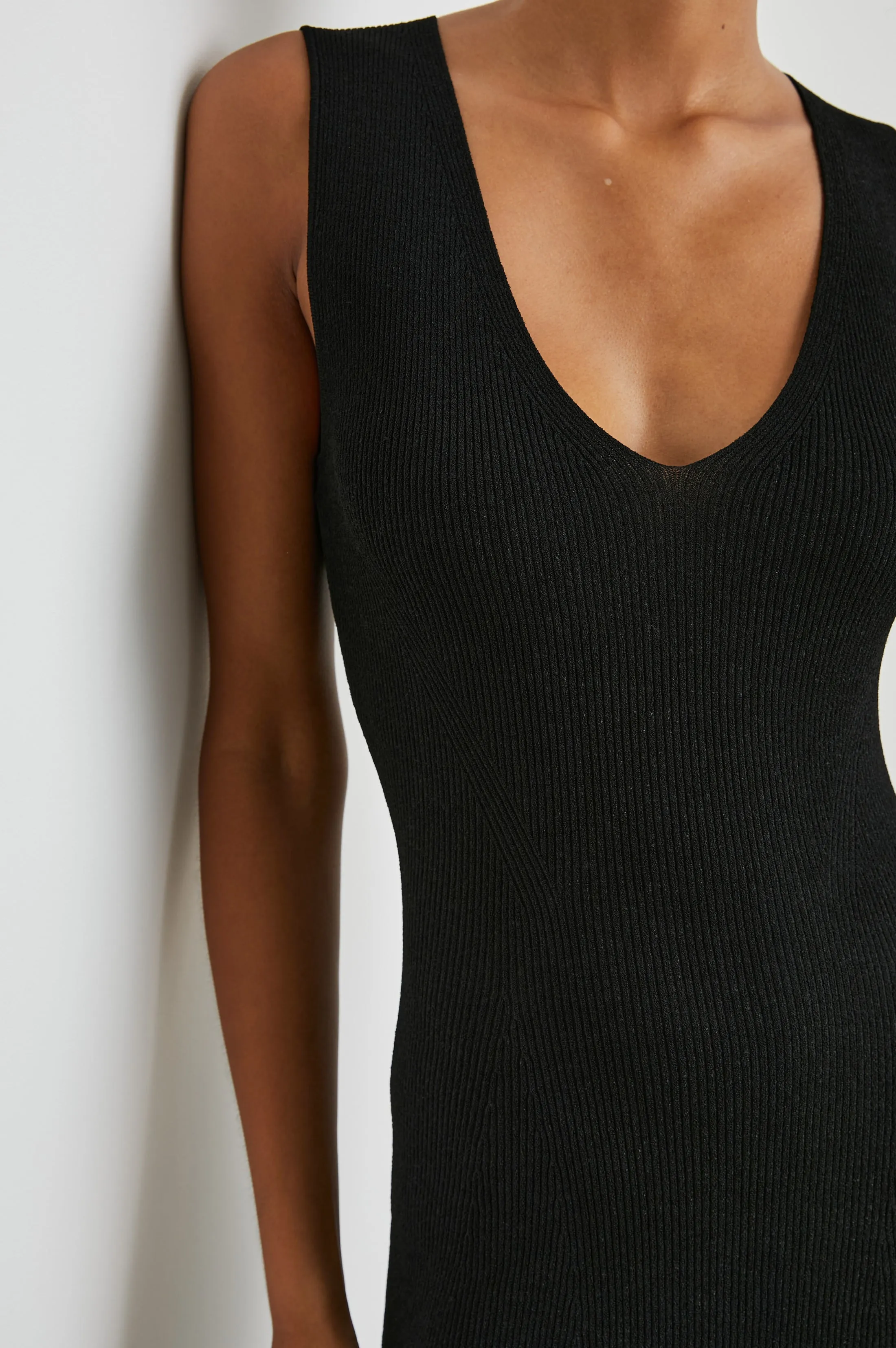 TEAGAN DRESS - BLACK Rails