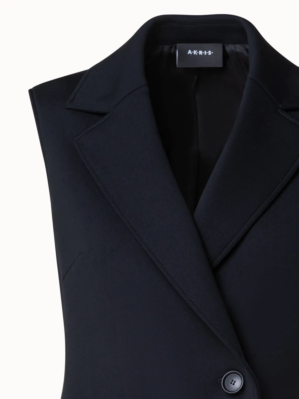 Techno Neoprene Long Gilet Akris