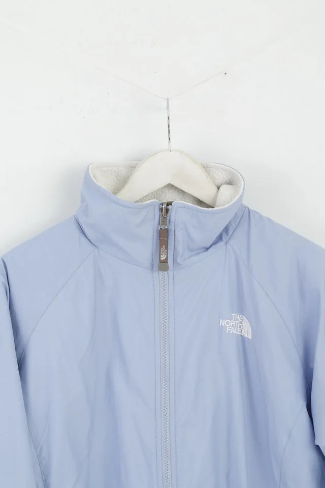 The North Face Womens XL Jacket Blue Fleece Lined Vintage Full Zipper Outdoor Top