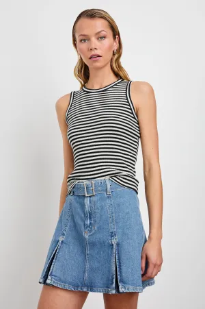 THE RACER TANK - BLACK BIRCH STRIPE Rails