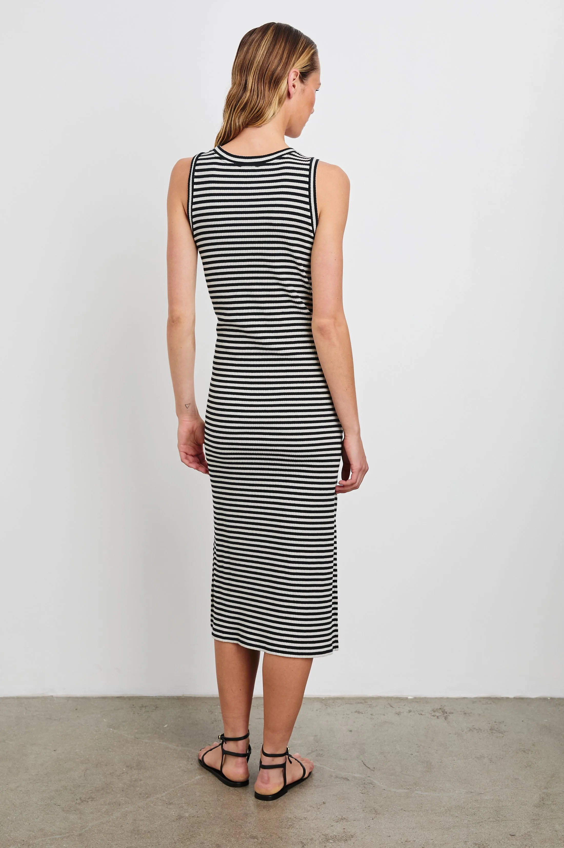 THE TANK DRESS - BLACK BIRCH STRIPE Rails