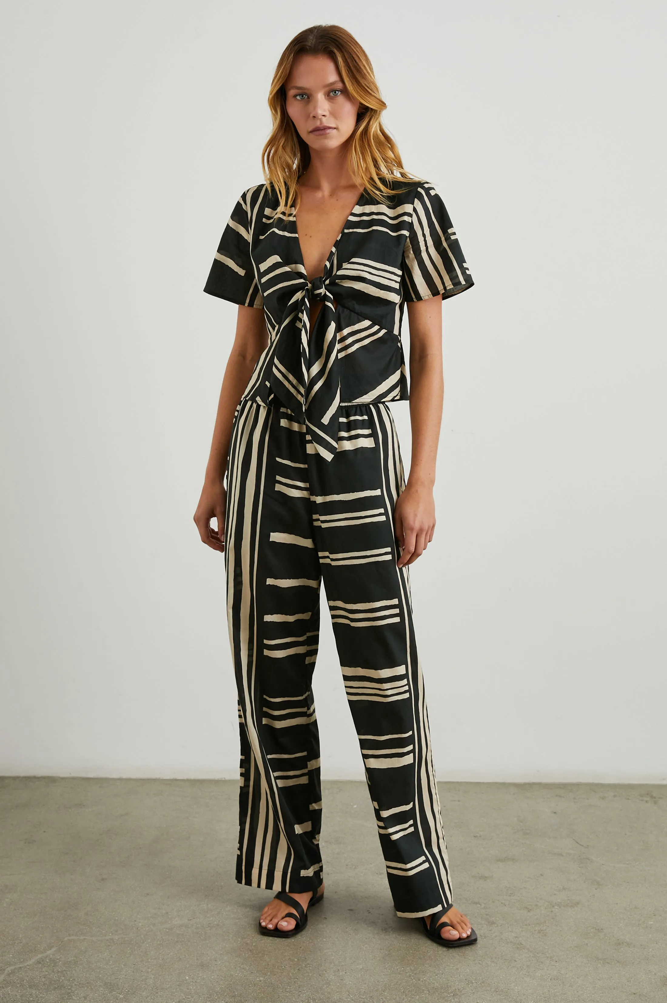 TIA TOP - ISLAND STRIPE Rails