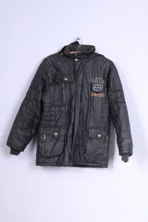 TIANYI SH.T Womens 2 M Jacket Brown Quilted Hooded Vogue DRT Ski