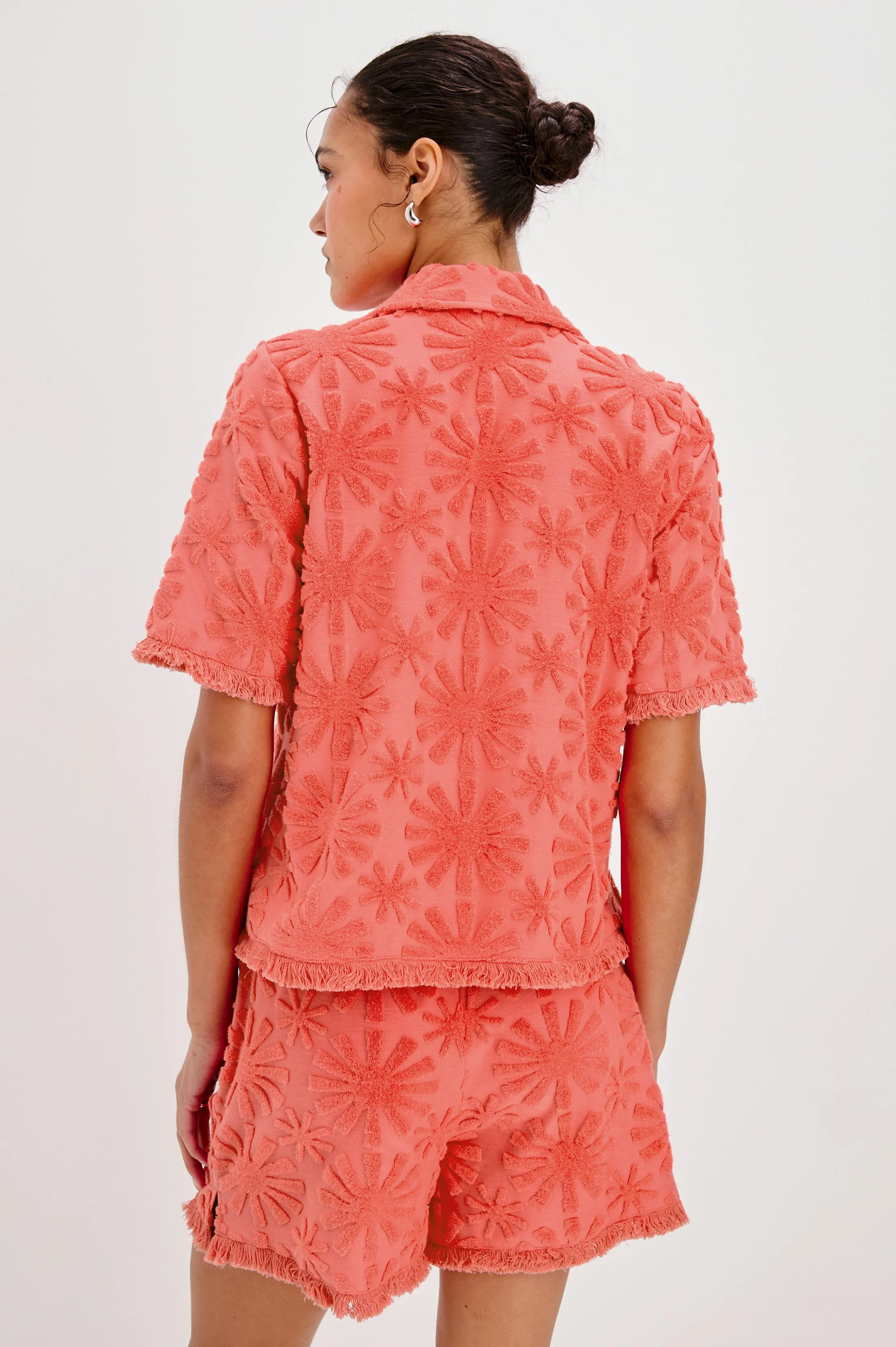 TIFF SHIRT - RED SUNBURST JACQUARD Rails
