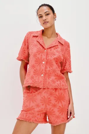 TIFF SHIRT - RED SUNBURST JACQUARD Rails