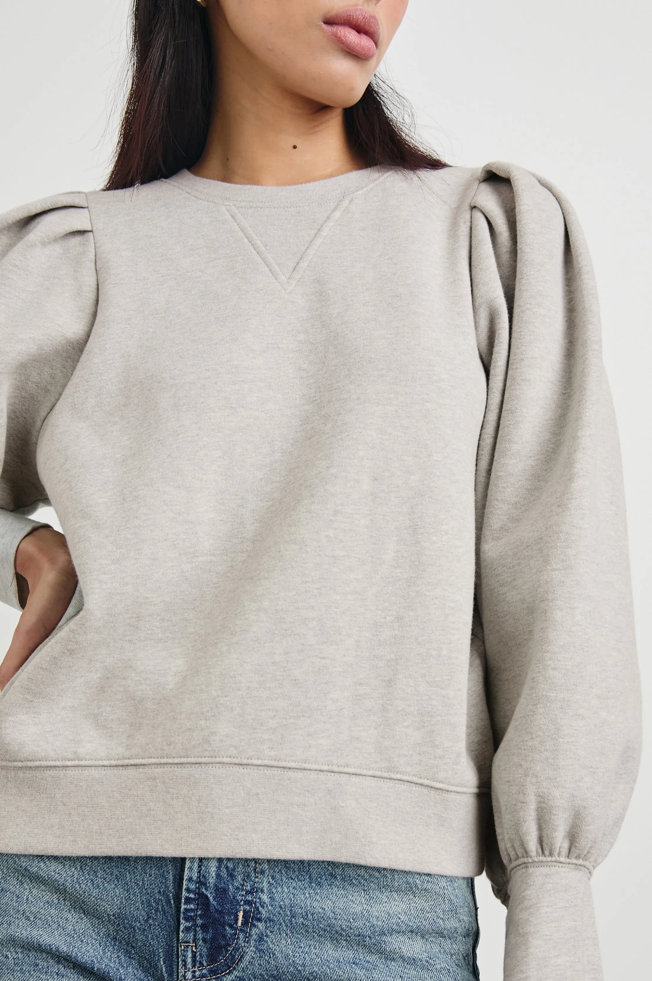 TIFFANY SWEATSHIRT - HEATHER GREY Rails