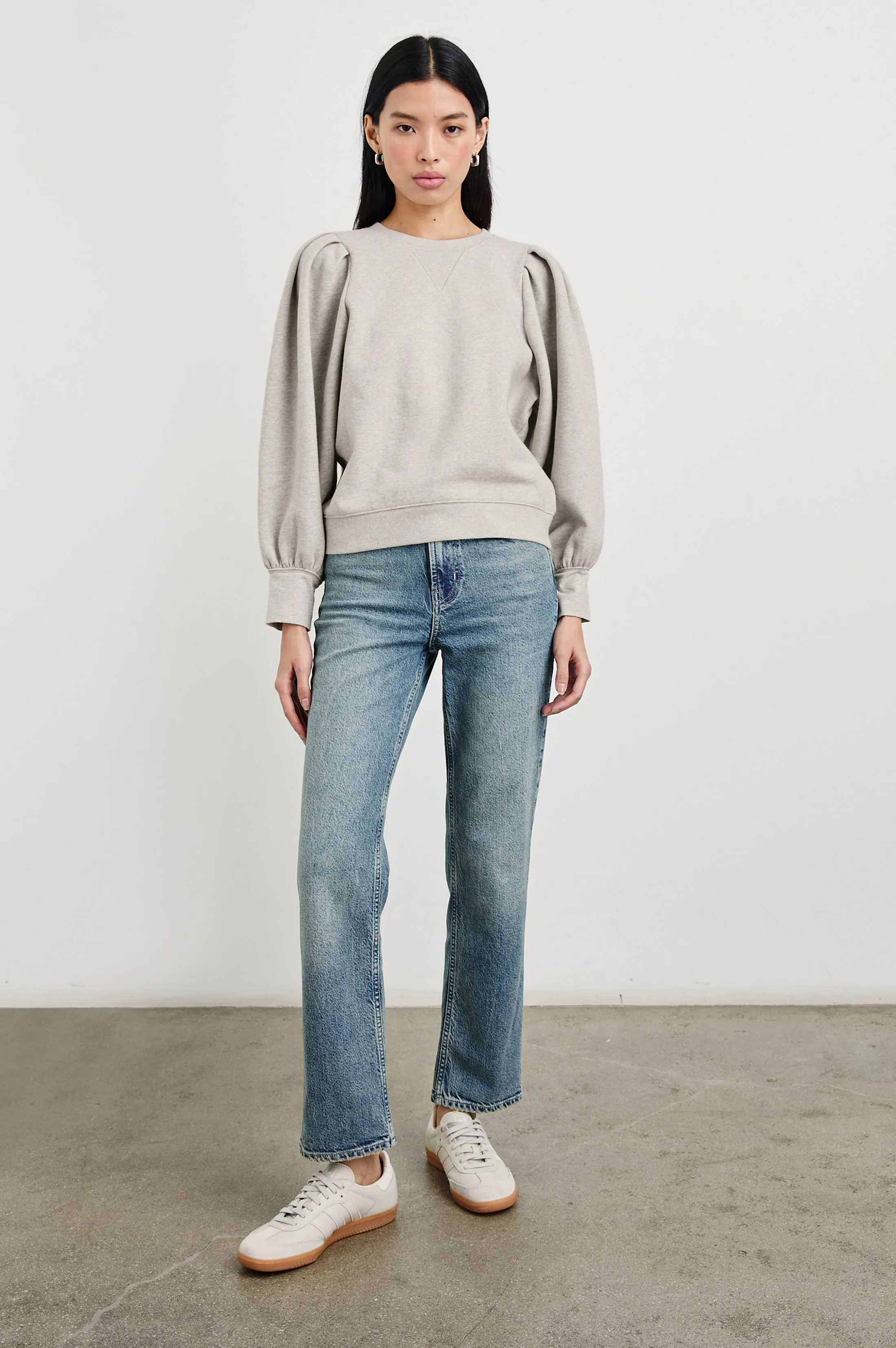 TIFFANY SWEATSHIRT - HEATHER GREY Rails