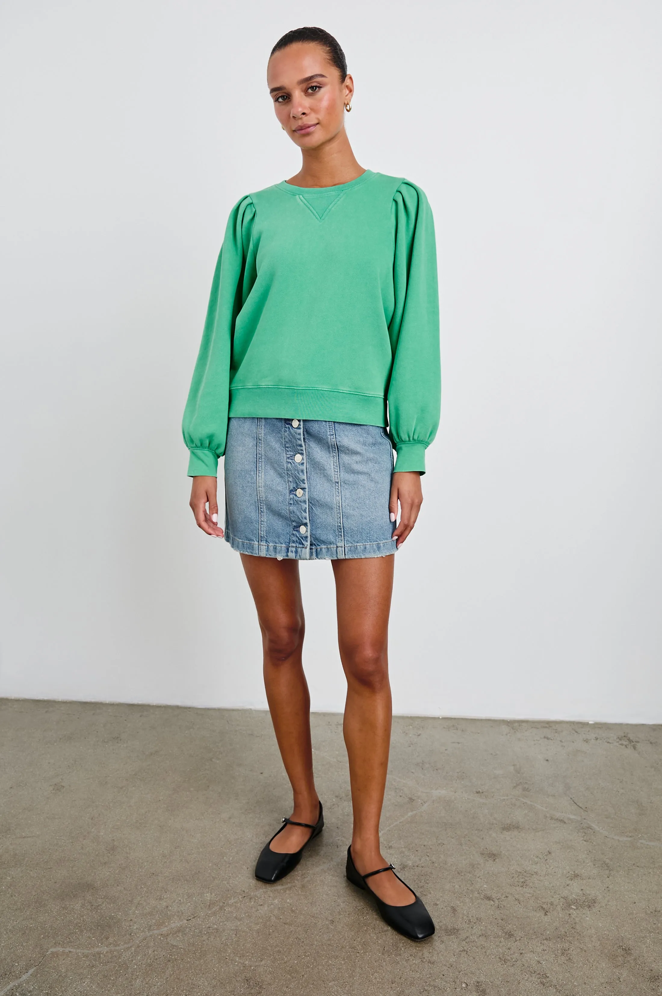 TIFFANY SWEATSHIRT - KELLY GREEN Rails