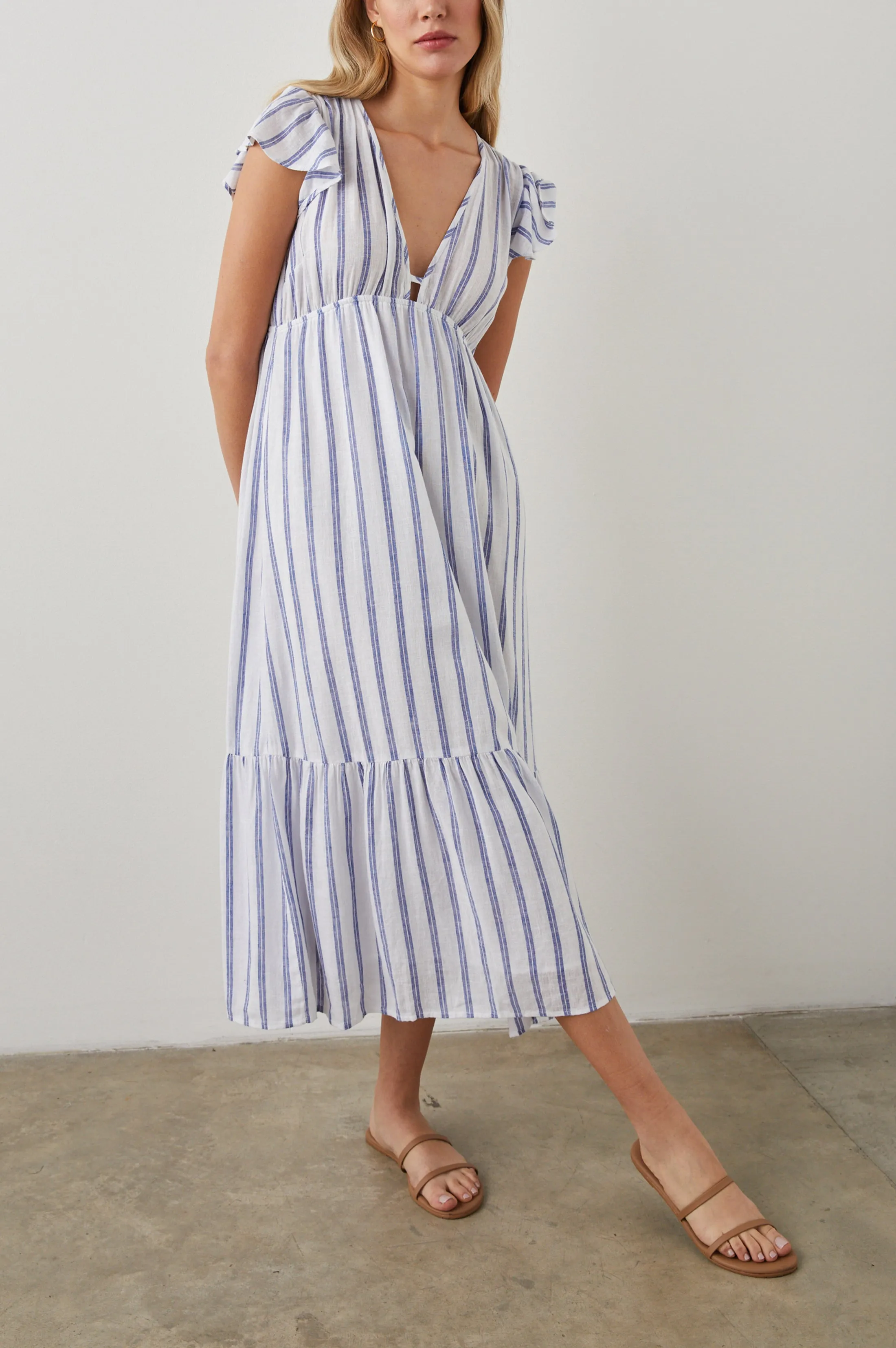 TINA DRESS - VILLA STRIPE Rails