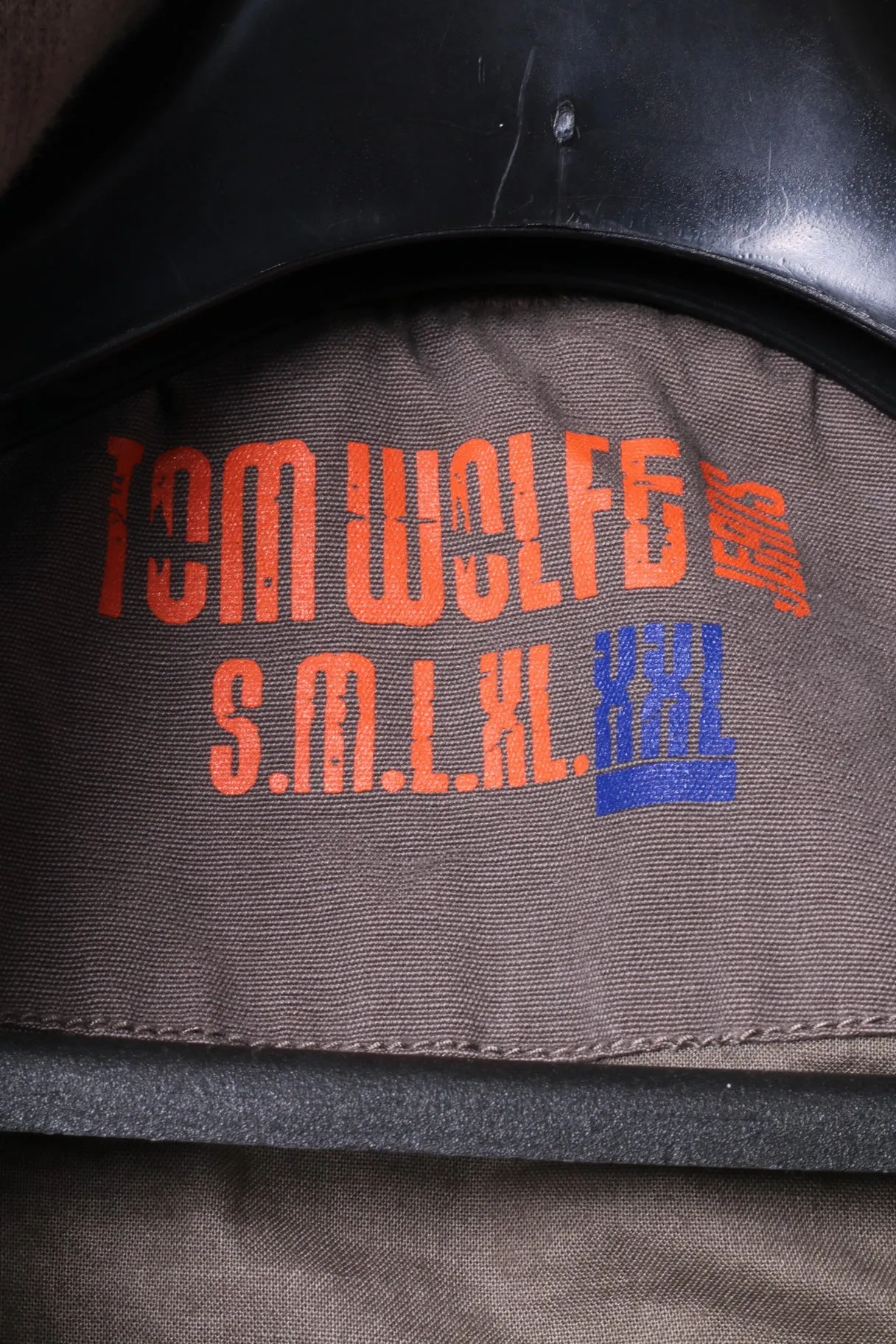 Tom Wolfe Mens XXL Jacket Khaki Cotton Full Zipper Multi Pockets Military Top