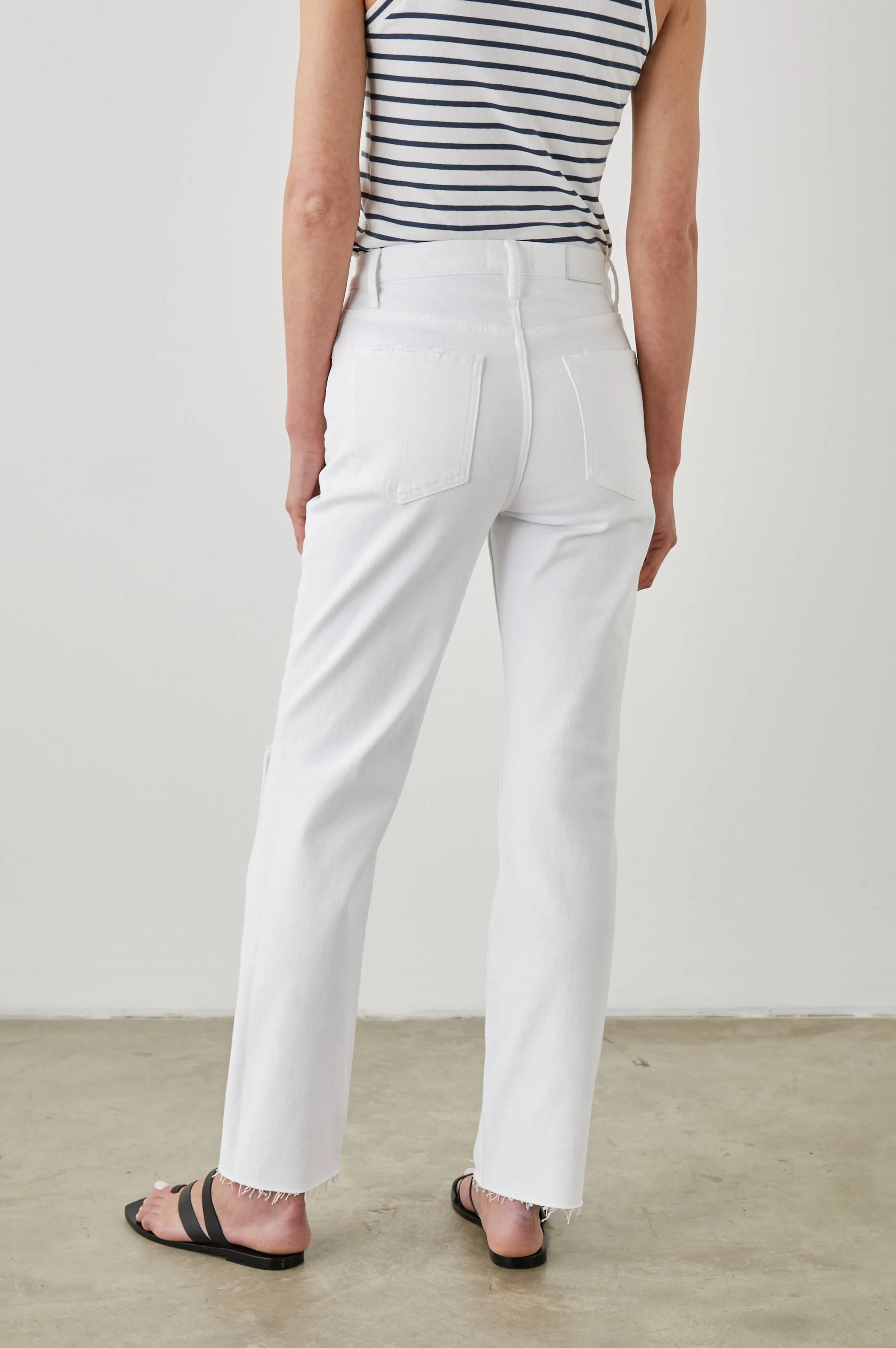 TOPANGA STRAIGHT - SALT WHITE DISTRESS Rails