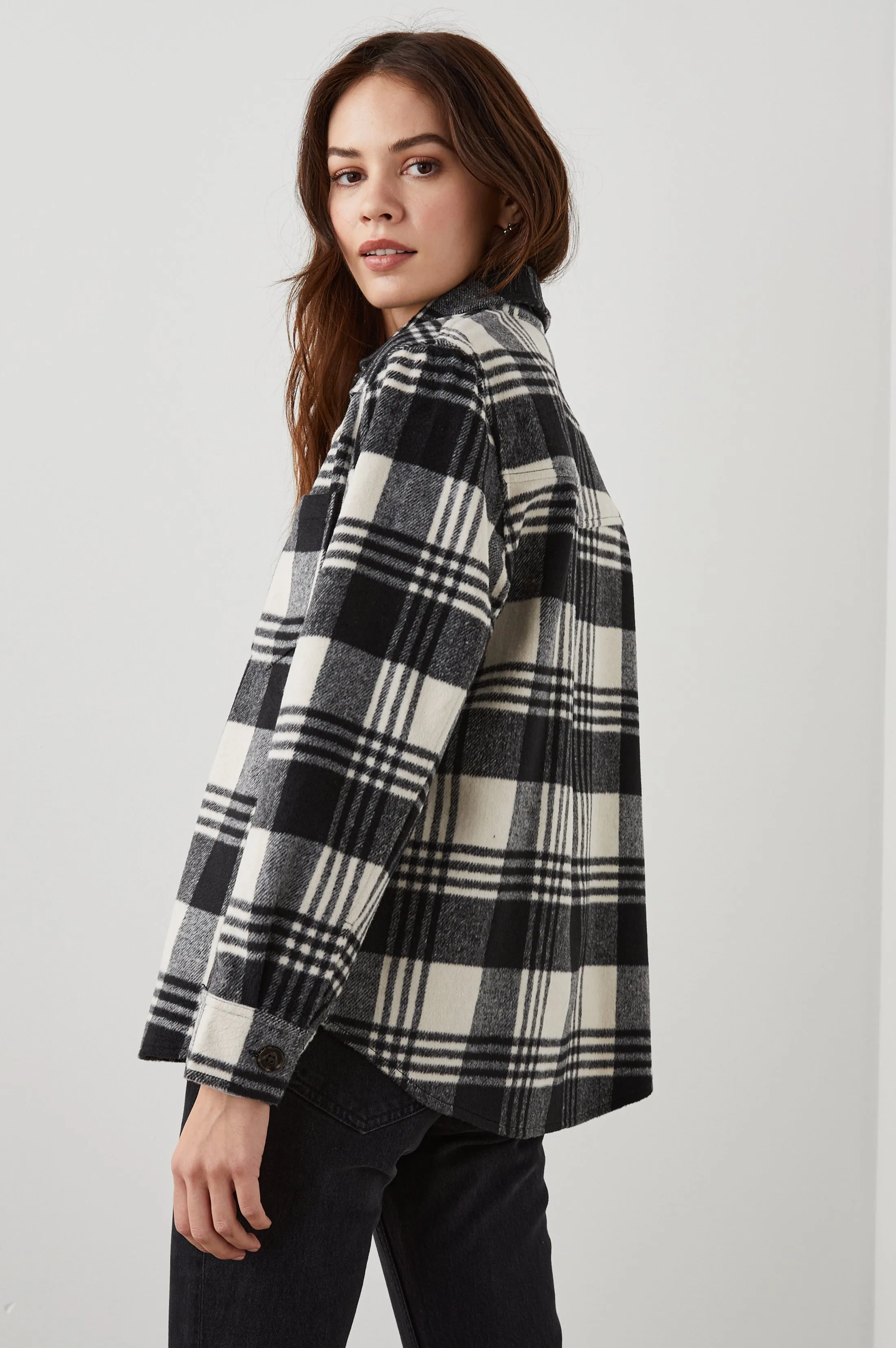 TRIPP SHIRT JACKET - OYSTER BLACK Rails