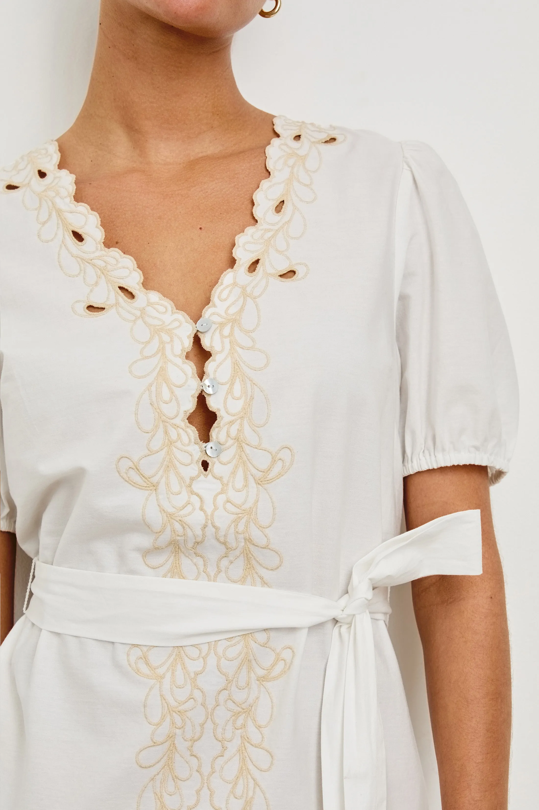 TULIP DRESS - WHITE Rails