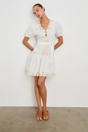 TULIP DRESS - WHITE Rails