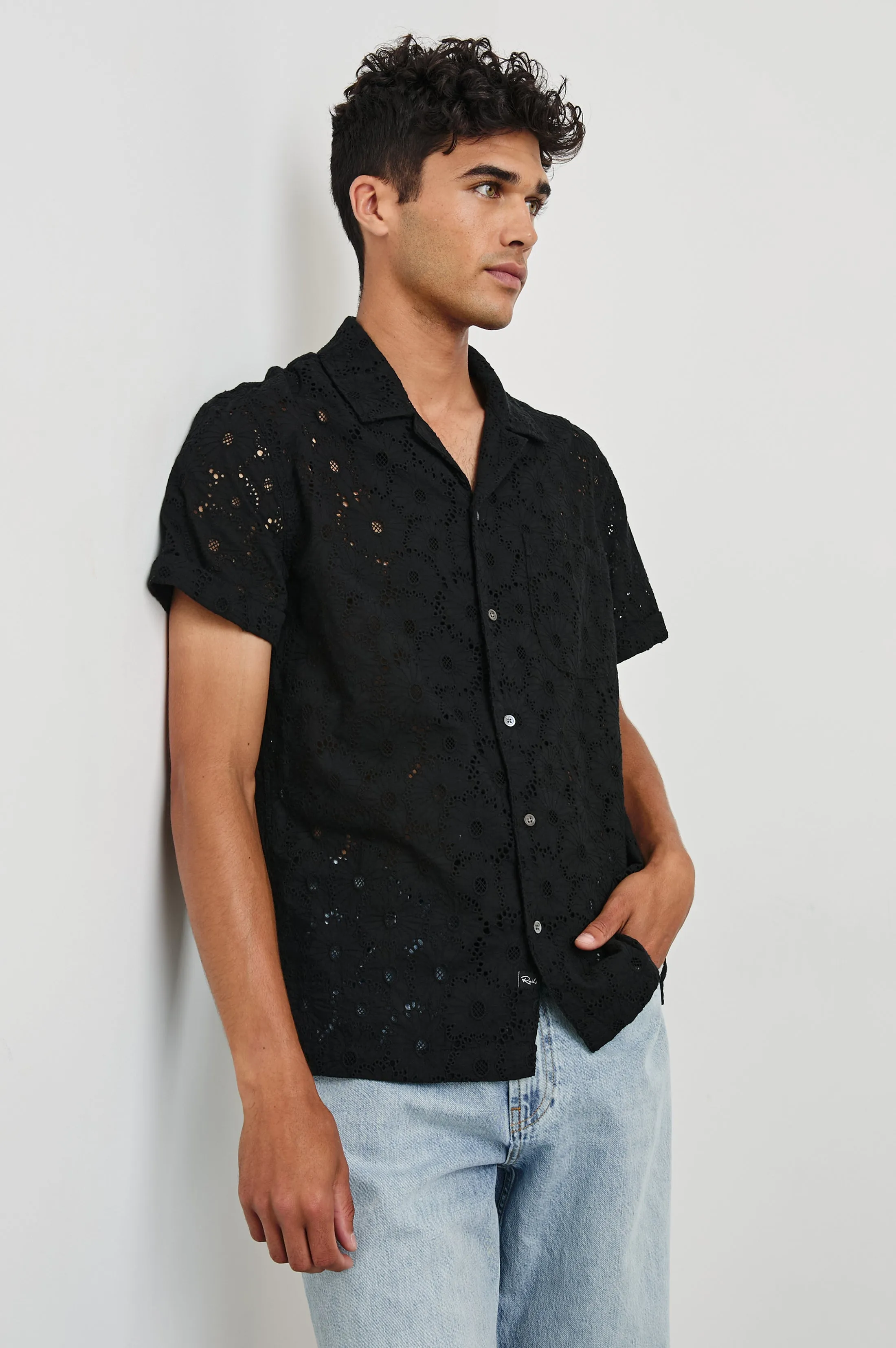 TYLER SHIRT - BLACK FLORAL Rails