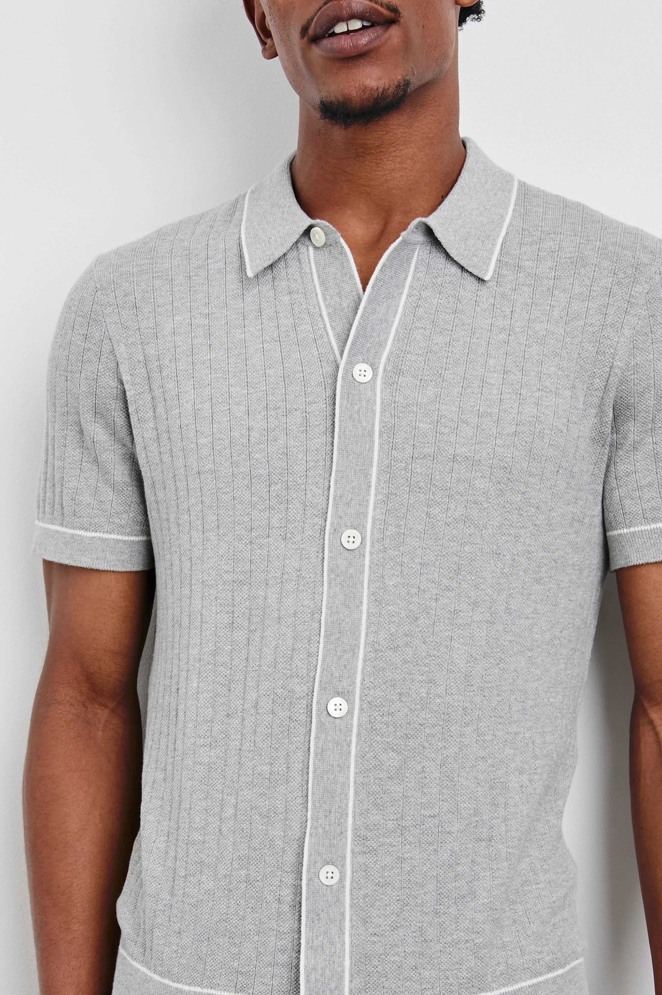 VERNON SHIRT - GREY MELANGE Rails