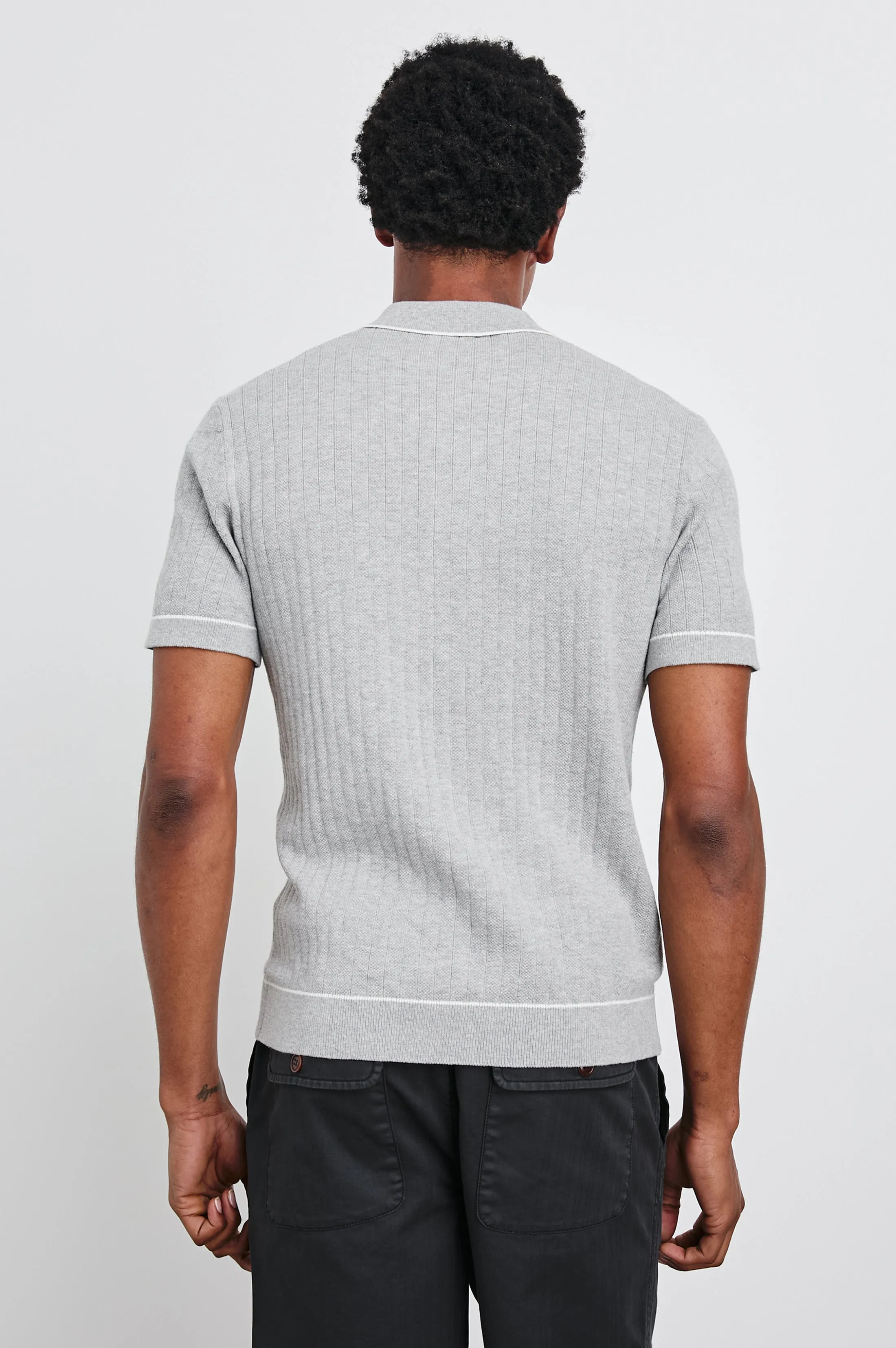 VERNON SHIRT - GREY MELANGE Rails