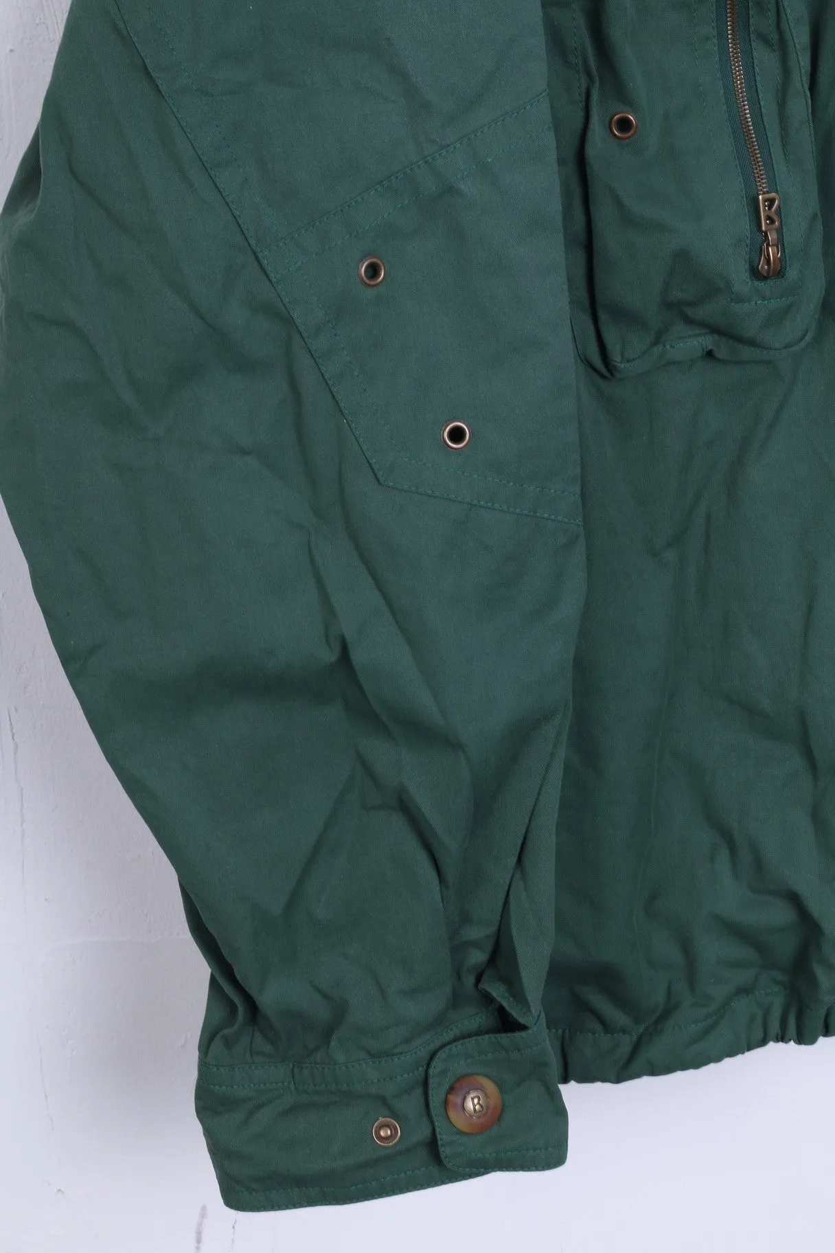 Vintage Mens XL Jacket Hood Green Parka