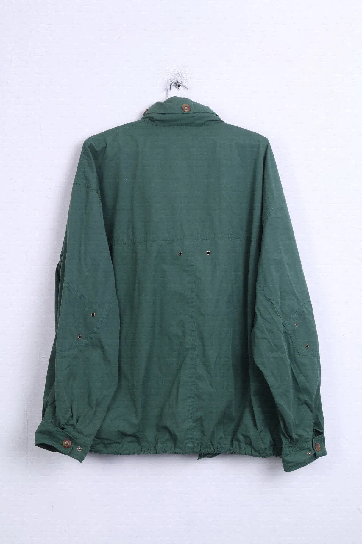 Vintage Mens XL Jacket Hood Green Parka