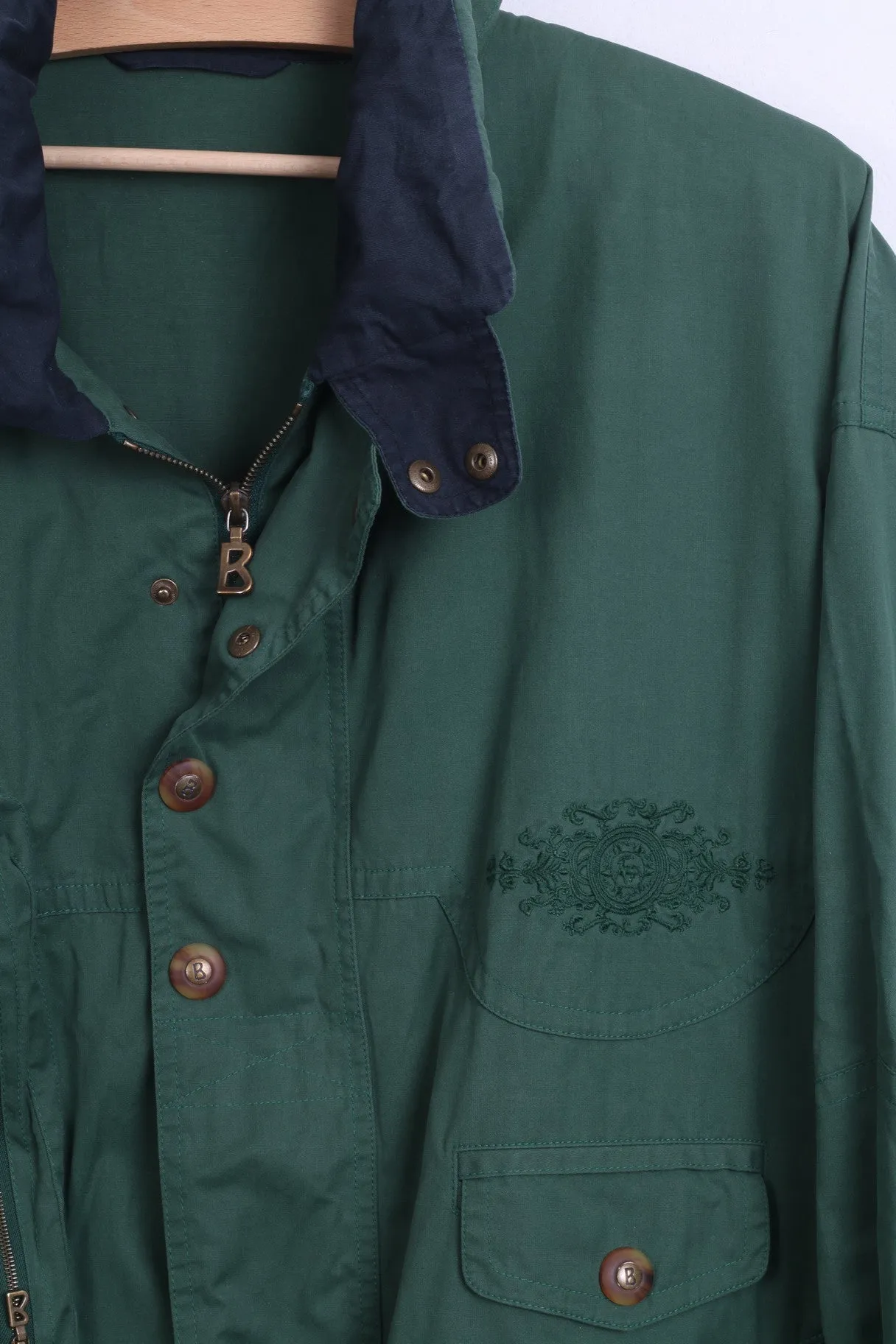 Vintage Mens XL Jacket Hood Green Parka